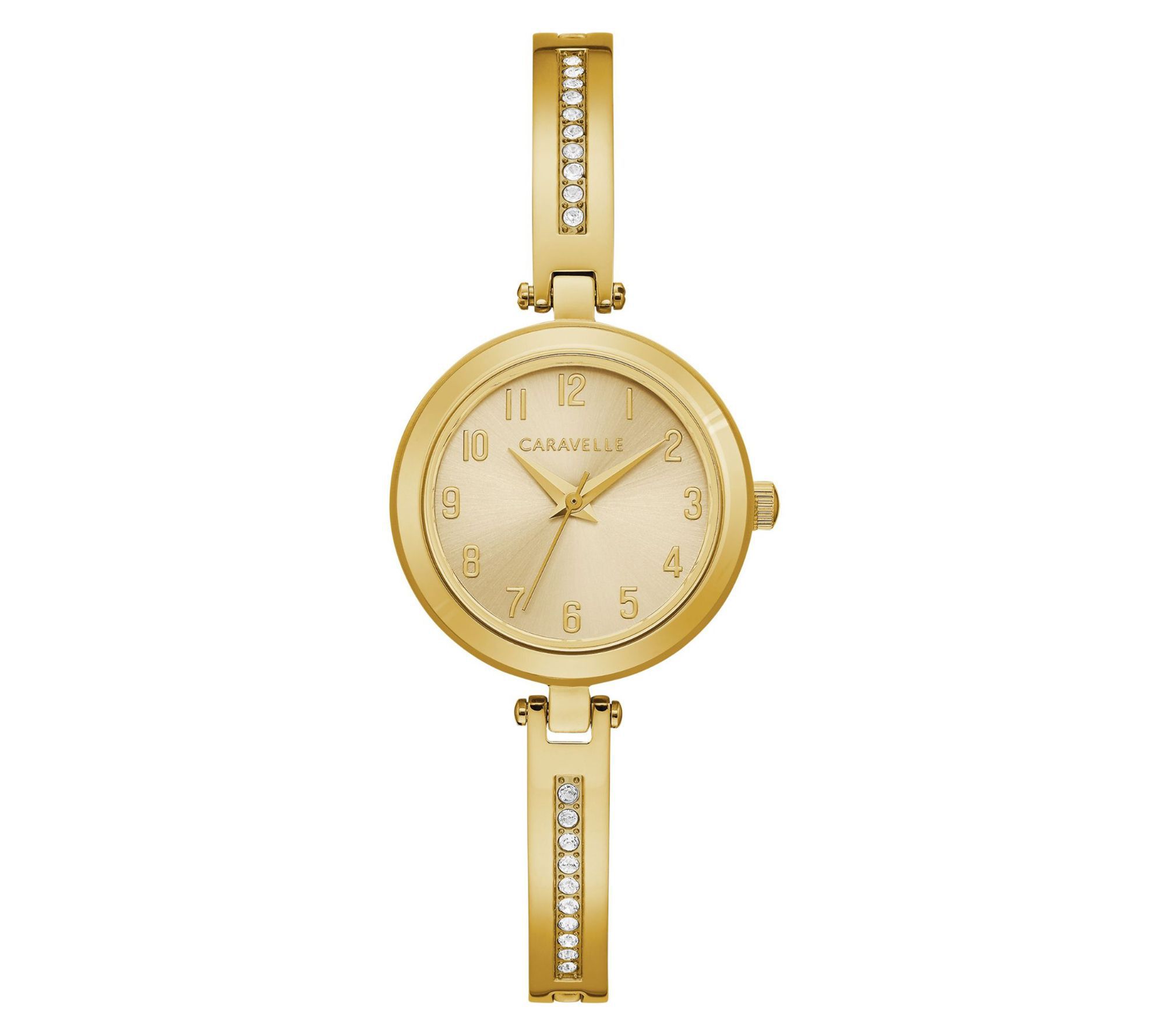 Caravelle Women's Goldtone Stainless Wat ch & Bangle Set