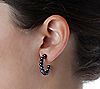 Honora Cultured Pearl Half-Hoop Earrings, Sterl ing, 2 of 3