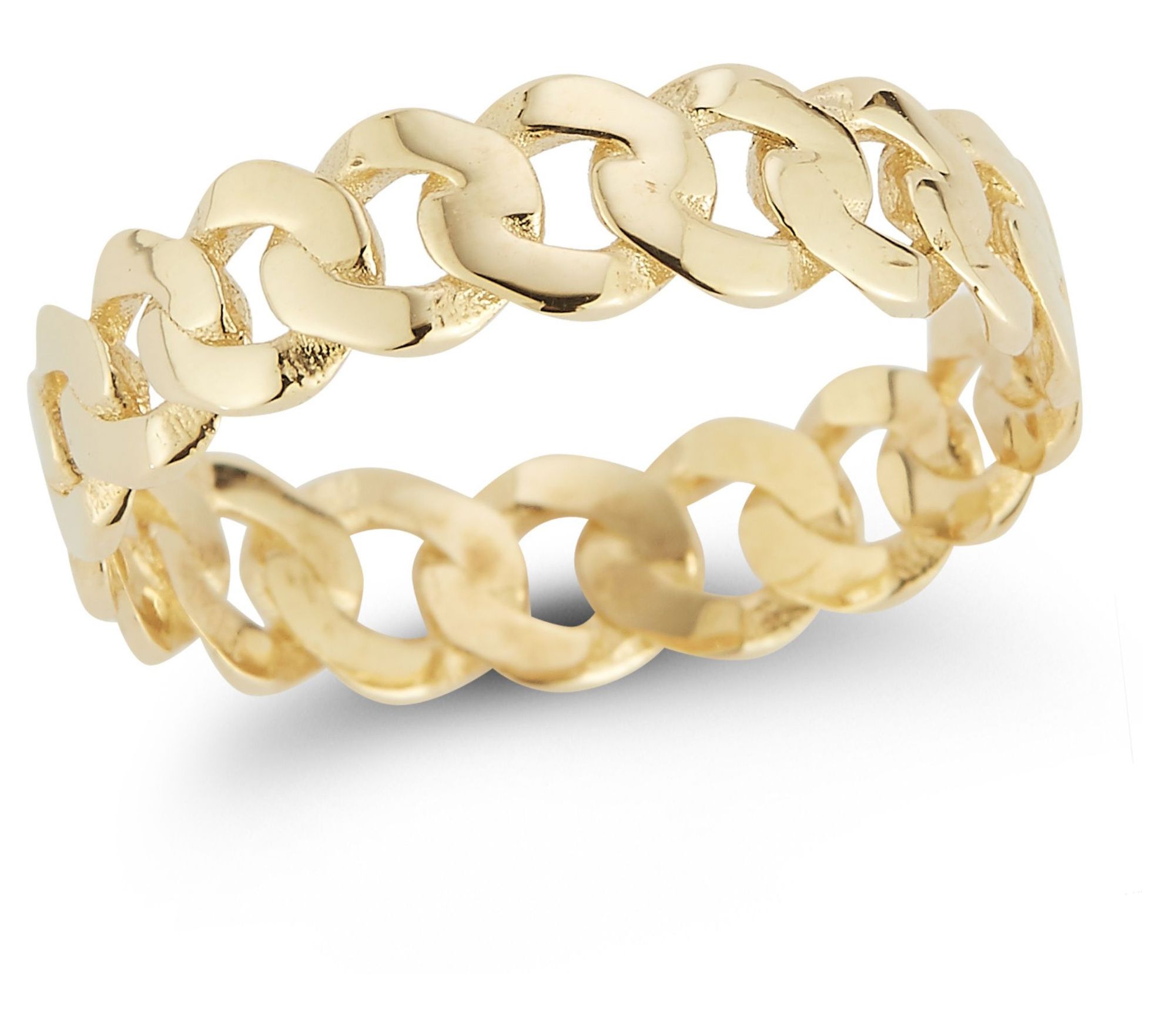 Luminosa Gold Bold Curb Ring, 14K