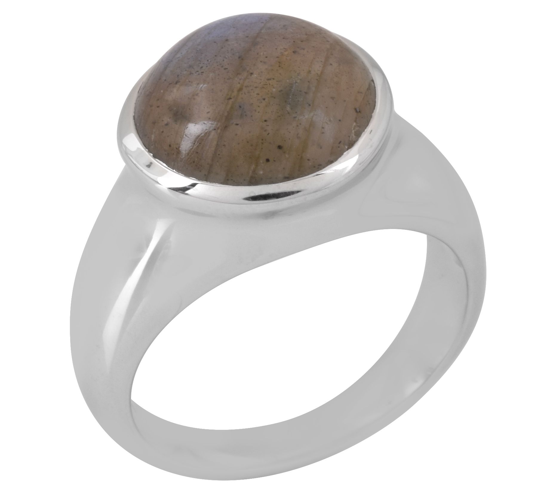 Affinity Gems Labradorite Solitaire Ring, Sterling Silver
