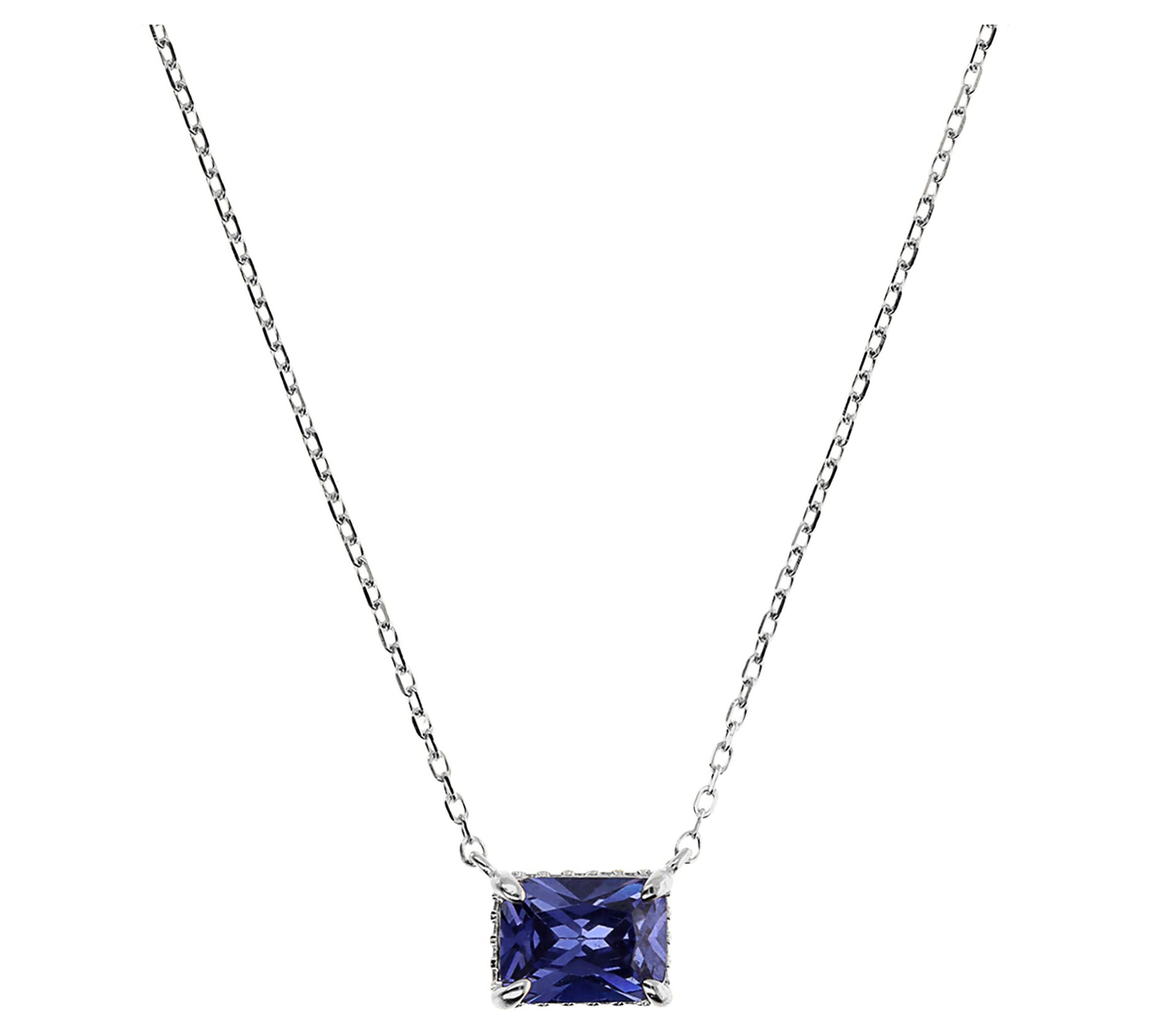 Diamonique 1.50 cttw Necklace, Sterling Silver