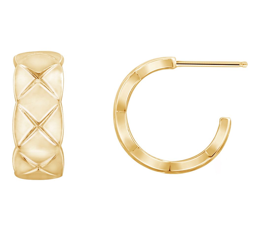 Qvc 14 karat gold hoop earrings sales
