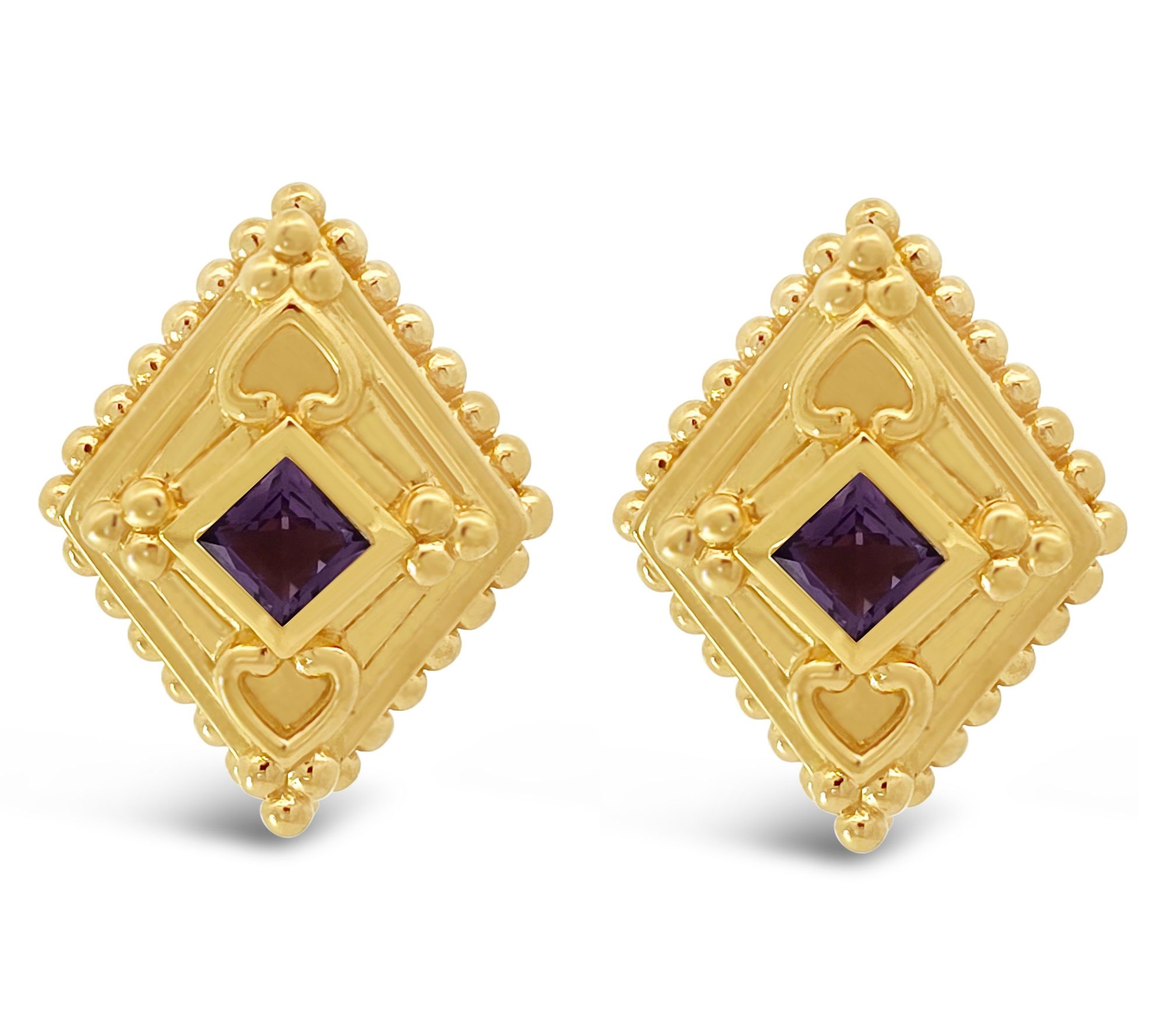 Elyse Ryan 14K Clad Cecile Gemstone Earrings