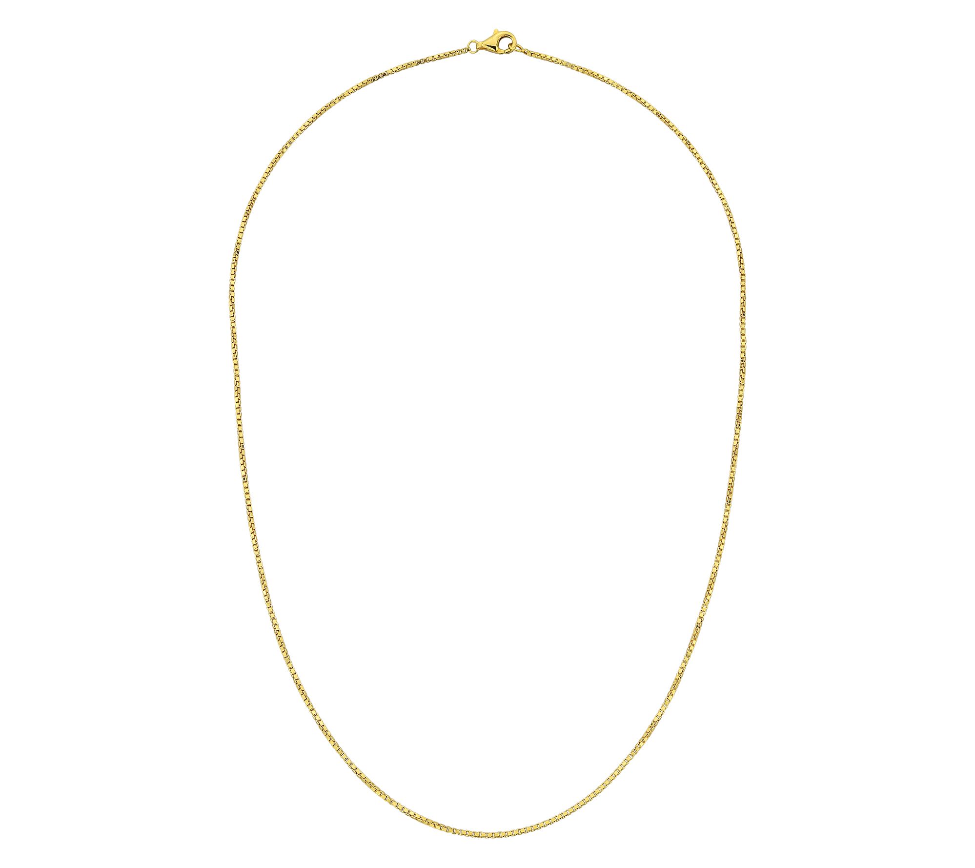 Silver Style 1mm Solid Box Chain Necklace, Sterling Silver