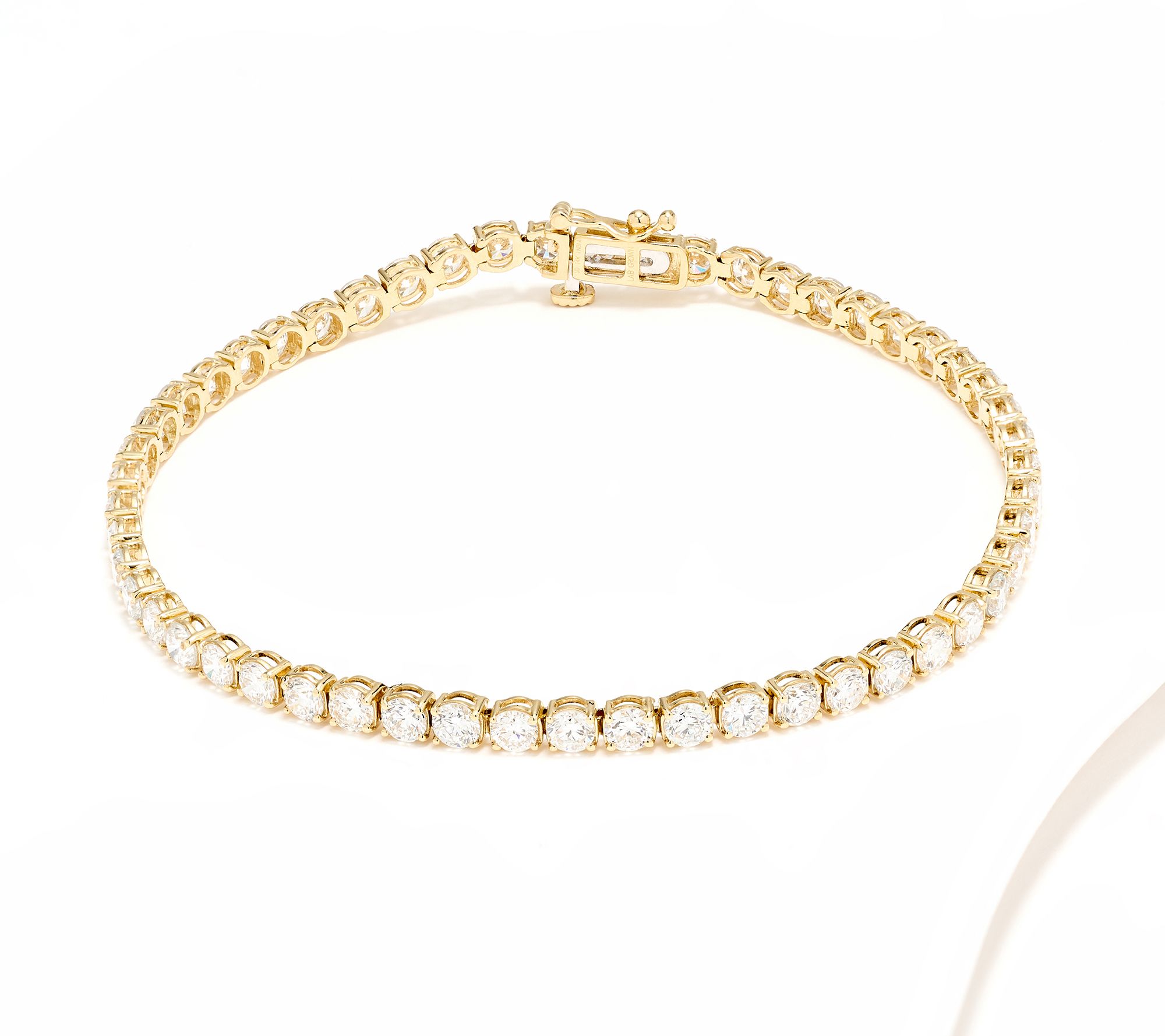  Fire Light Lab Grown Diamond 7.00 cttw Tennis Bracelet, 14K