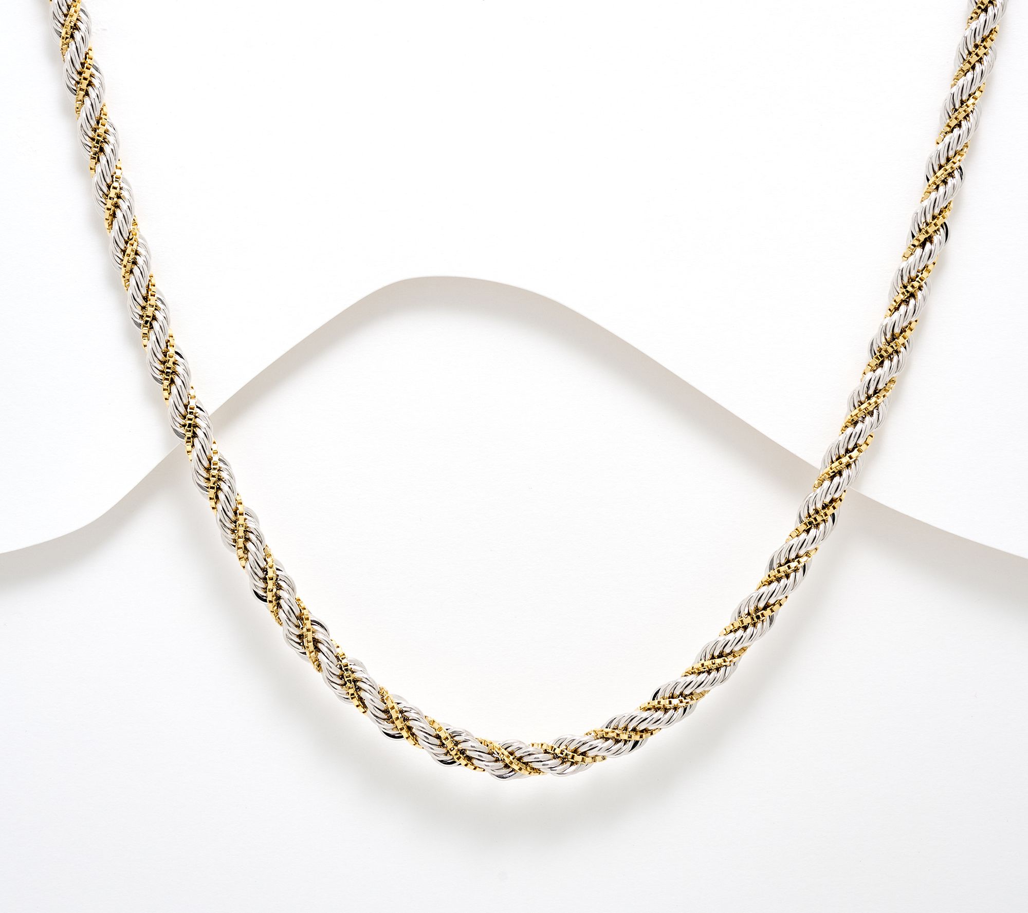 David Markstein Premier Duetto Hand Crafted Rope & Box Necklace, 18"