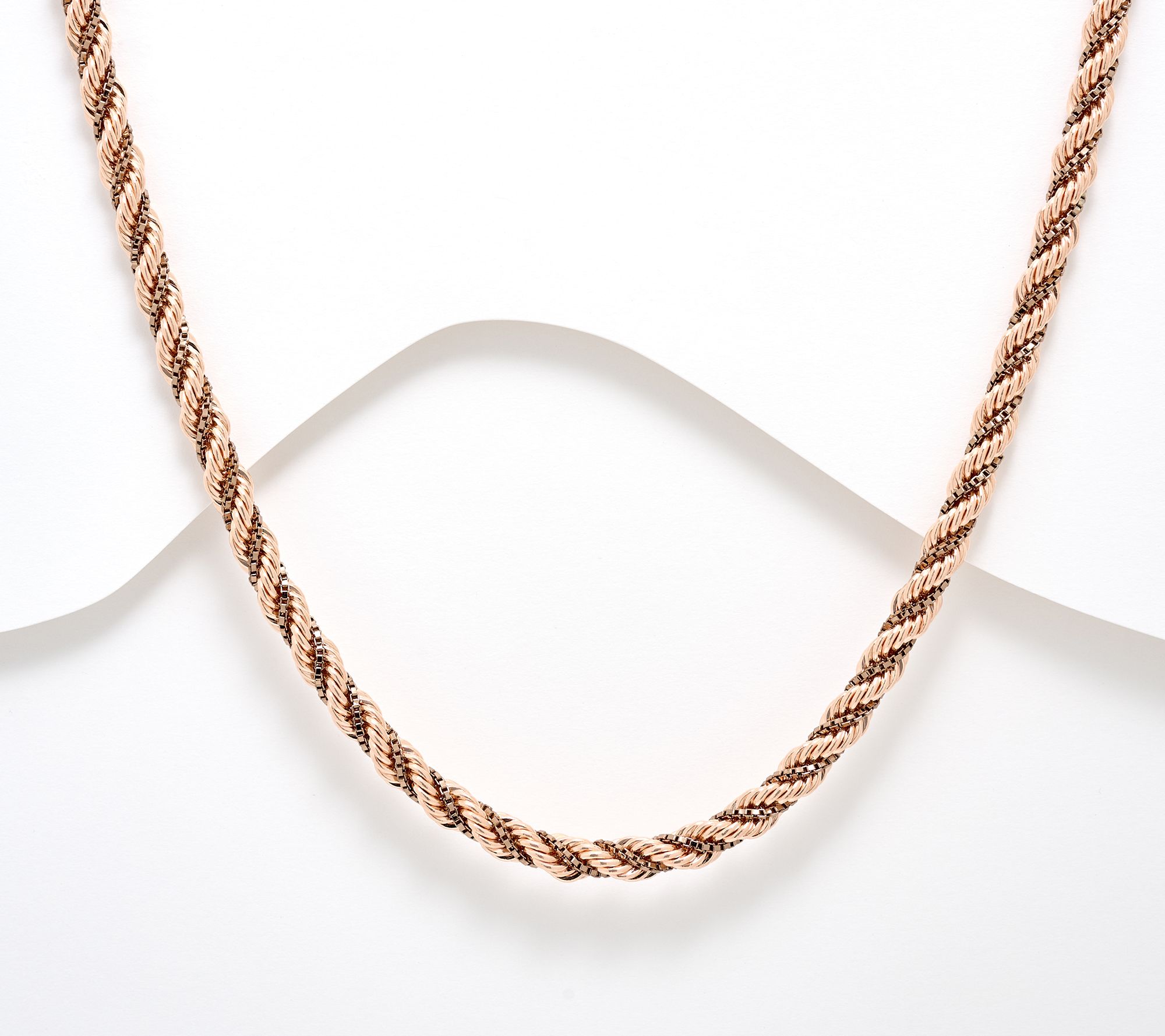 David Markstein Premier Duetto Hand Crafted Rope & Box Necklace, 18"