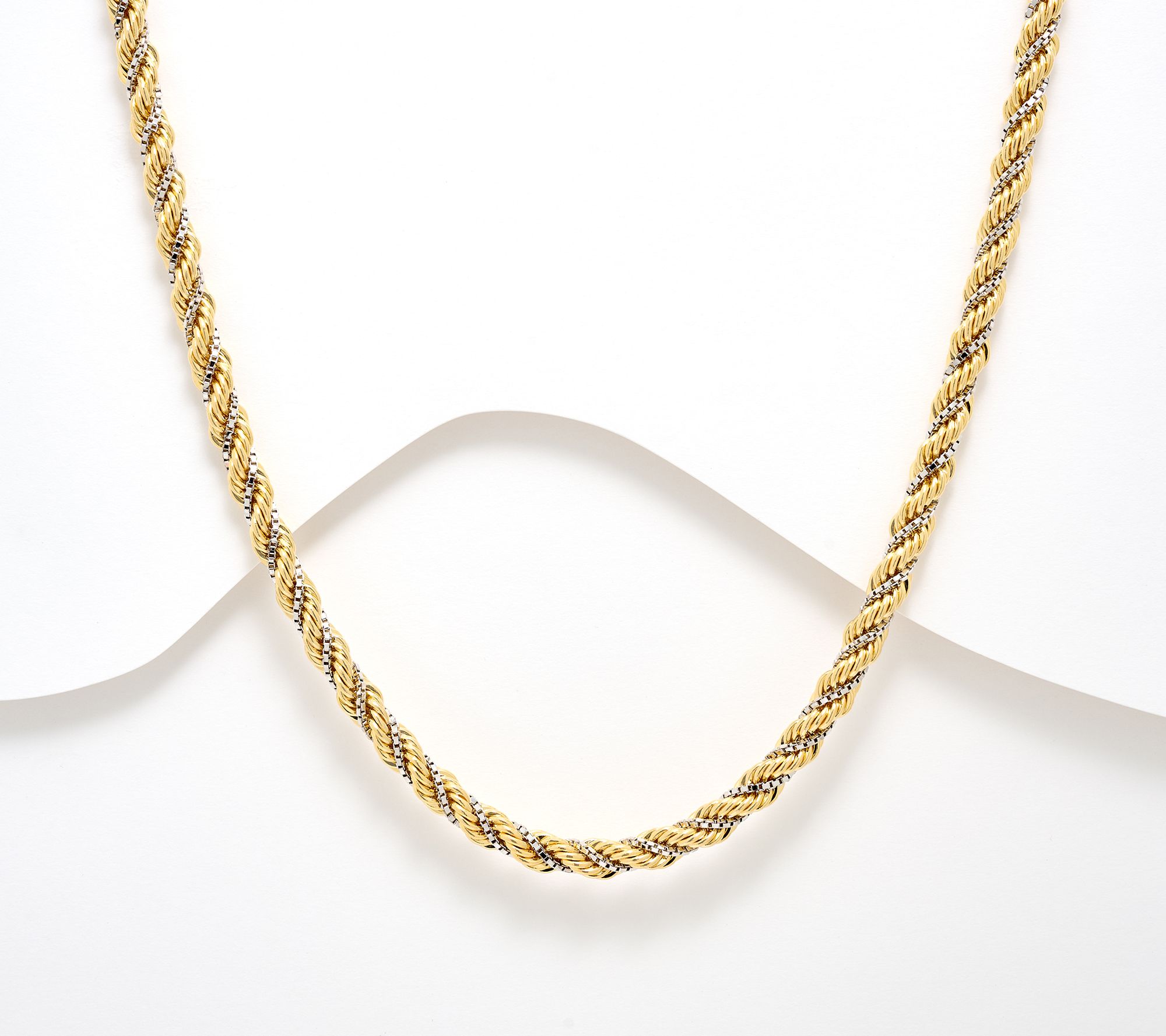 David Markstein Premier Duetto Hand Crafted Rope & Box Necklace, 18"