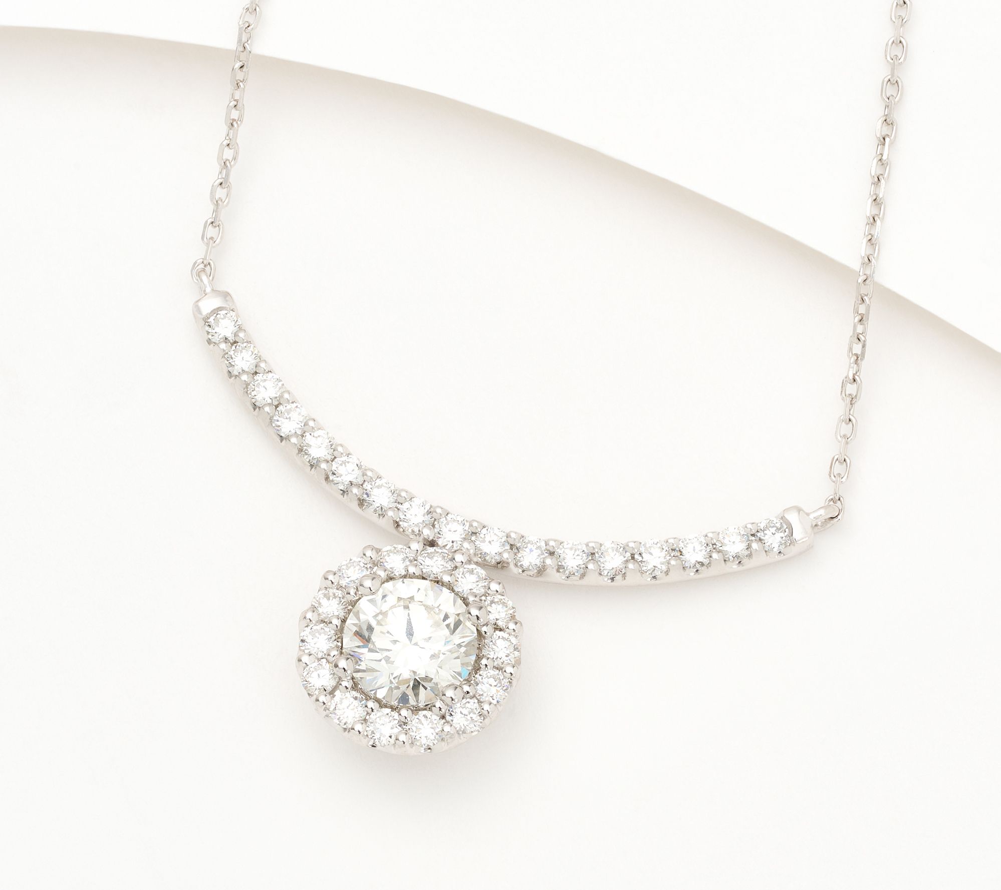 John DiGangi VS Diamonds 1.25 cttw Platinum Round Diamond Necklace