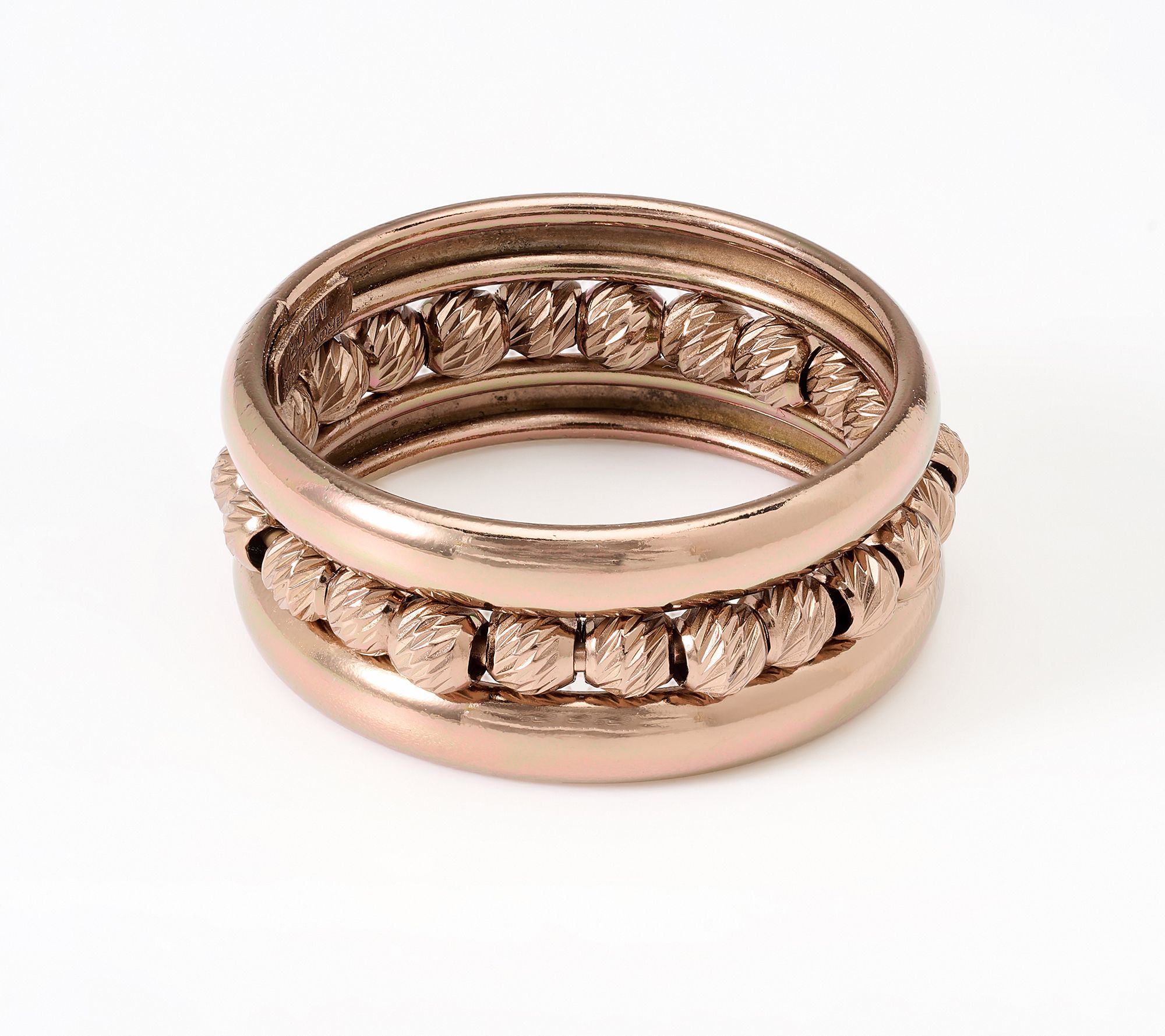 David Markstein Bronze Handcrafted Luxe D/C Bead Ring