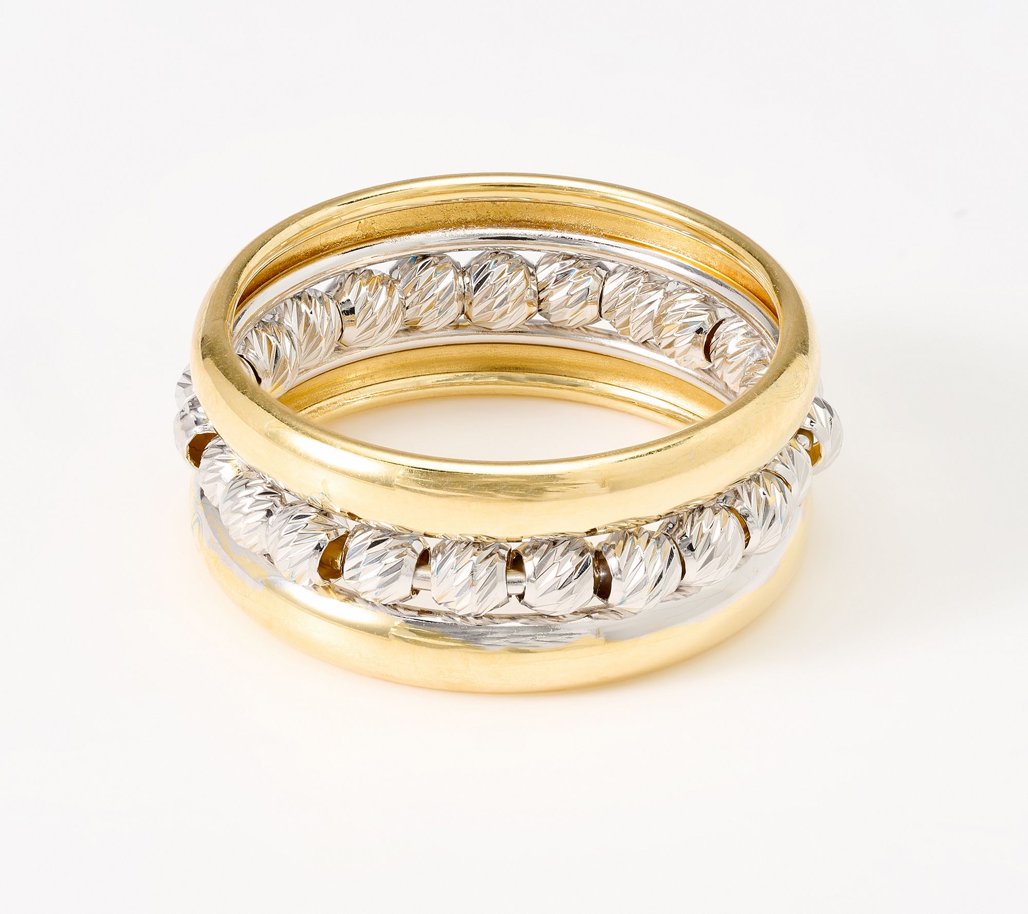 David Markstein Bronze Handcrafted Luxe D/C Bead Ring