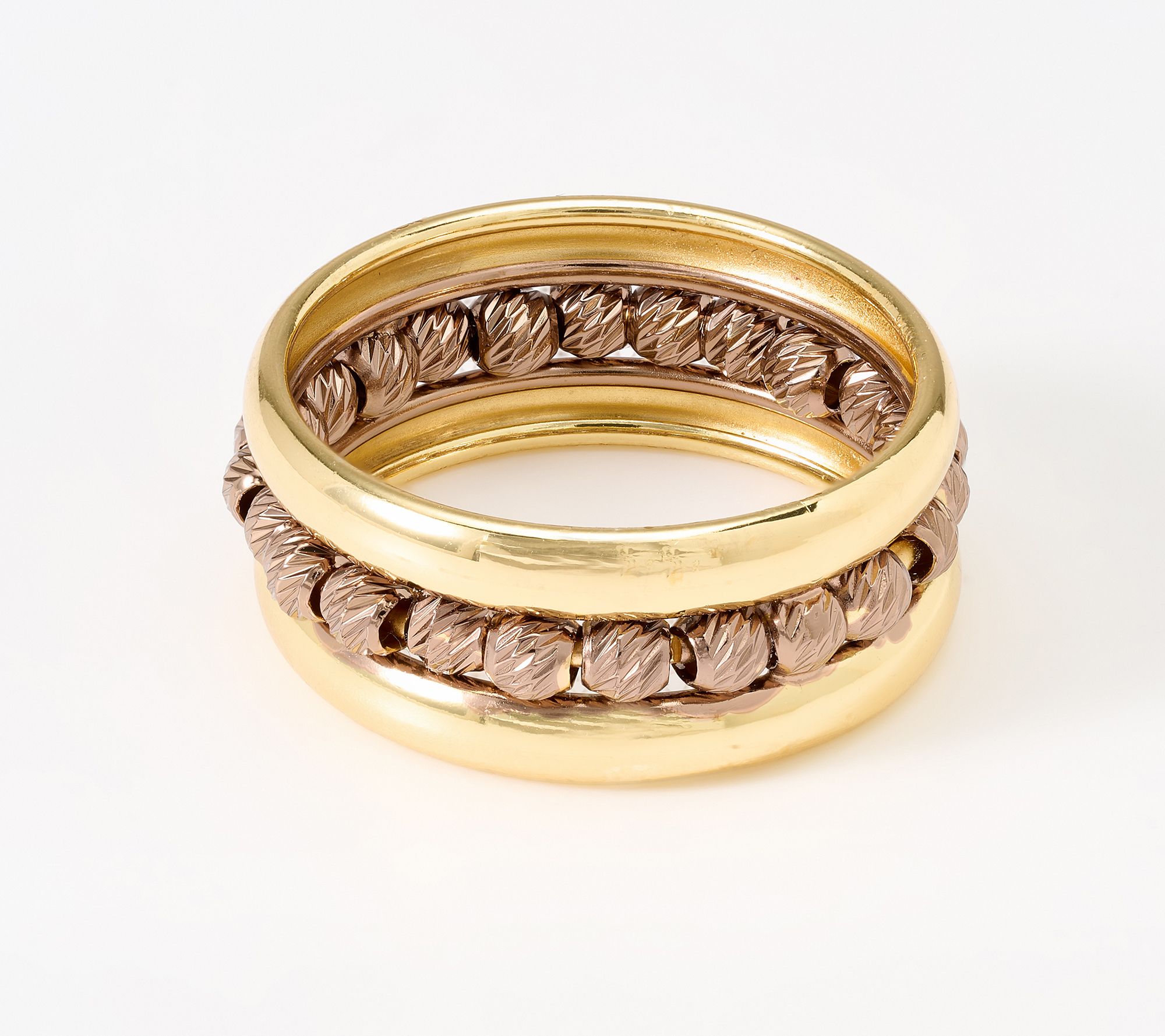 David Markstein Bronze Handcrafted Luxe D/C Bead Ring