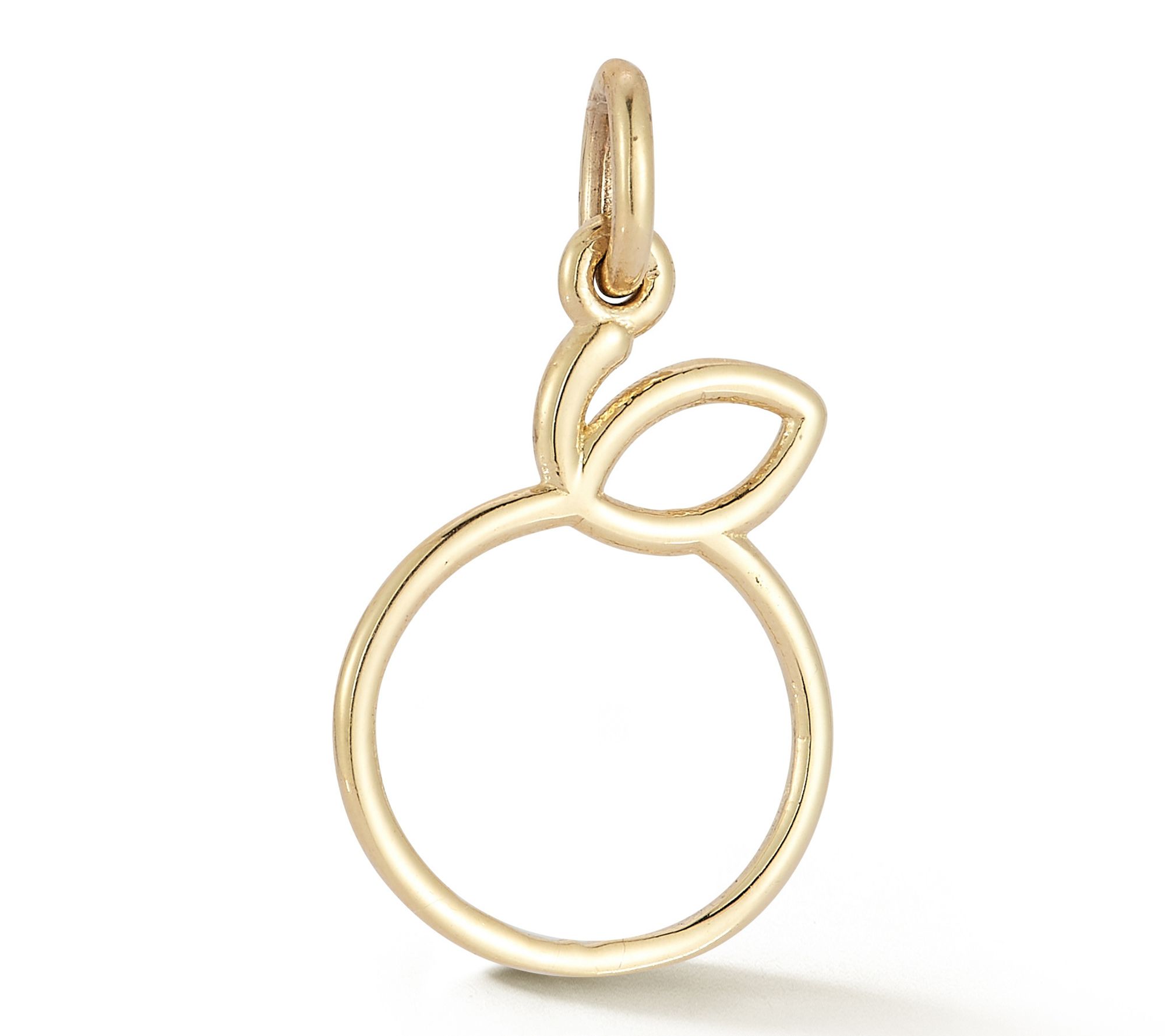 Italian Gold Orange Pendant, 14K
