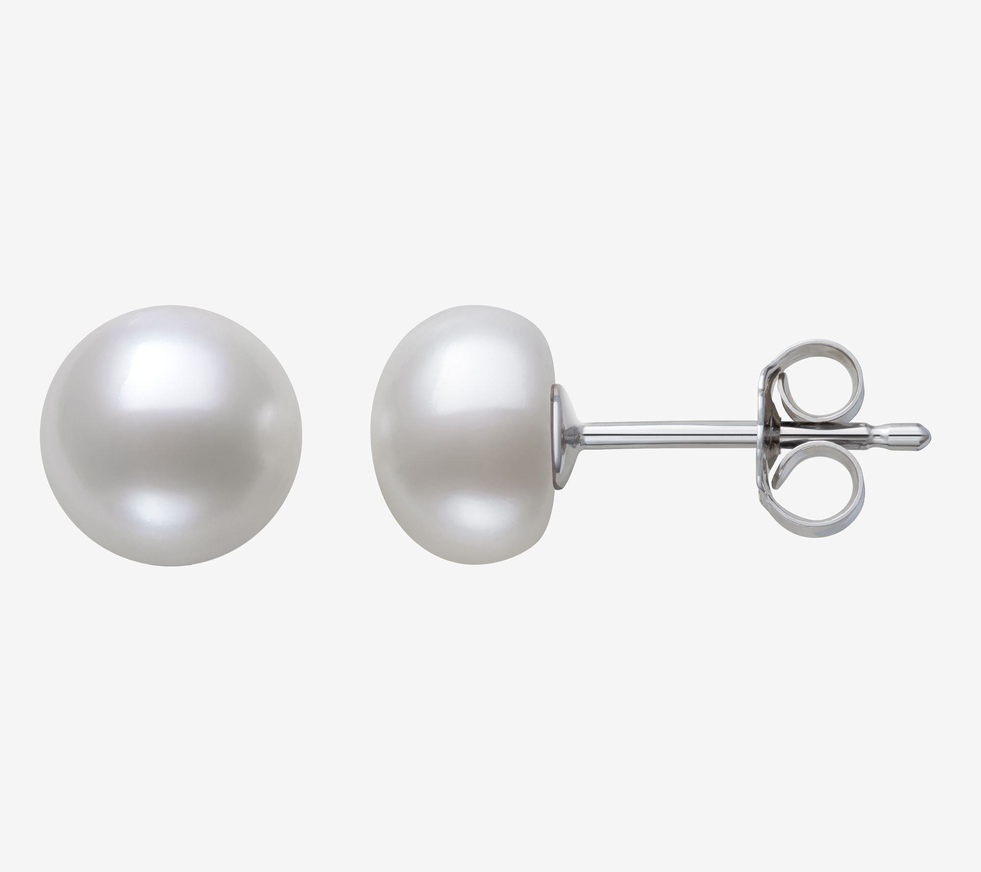 Amour De Pearl 8-9mm Cultured Pearl Stud Earrings, Sterling