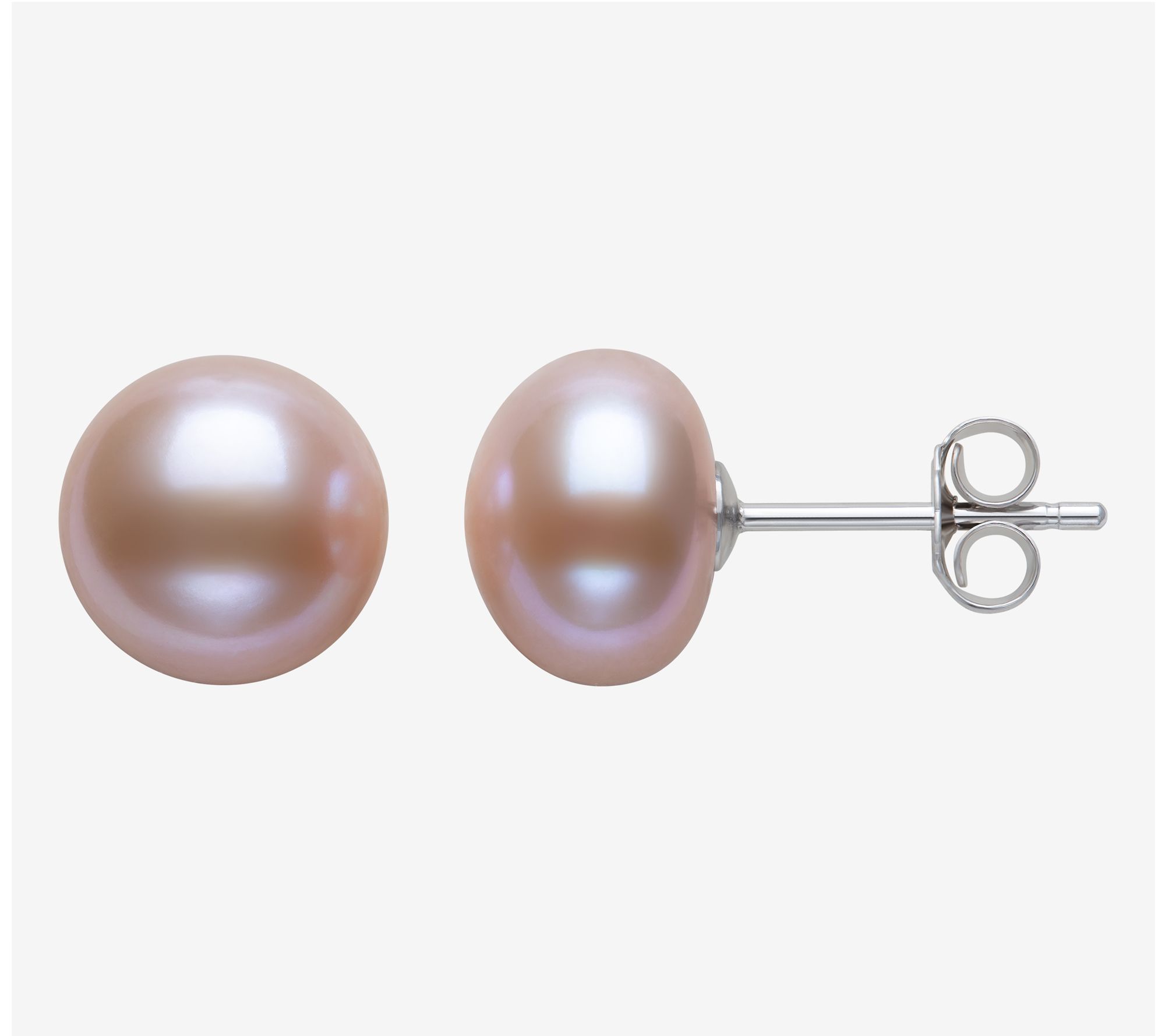 Amour De Pearl 8-9mm Cultured Pearl Stud Earrings, Sterling