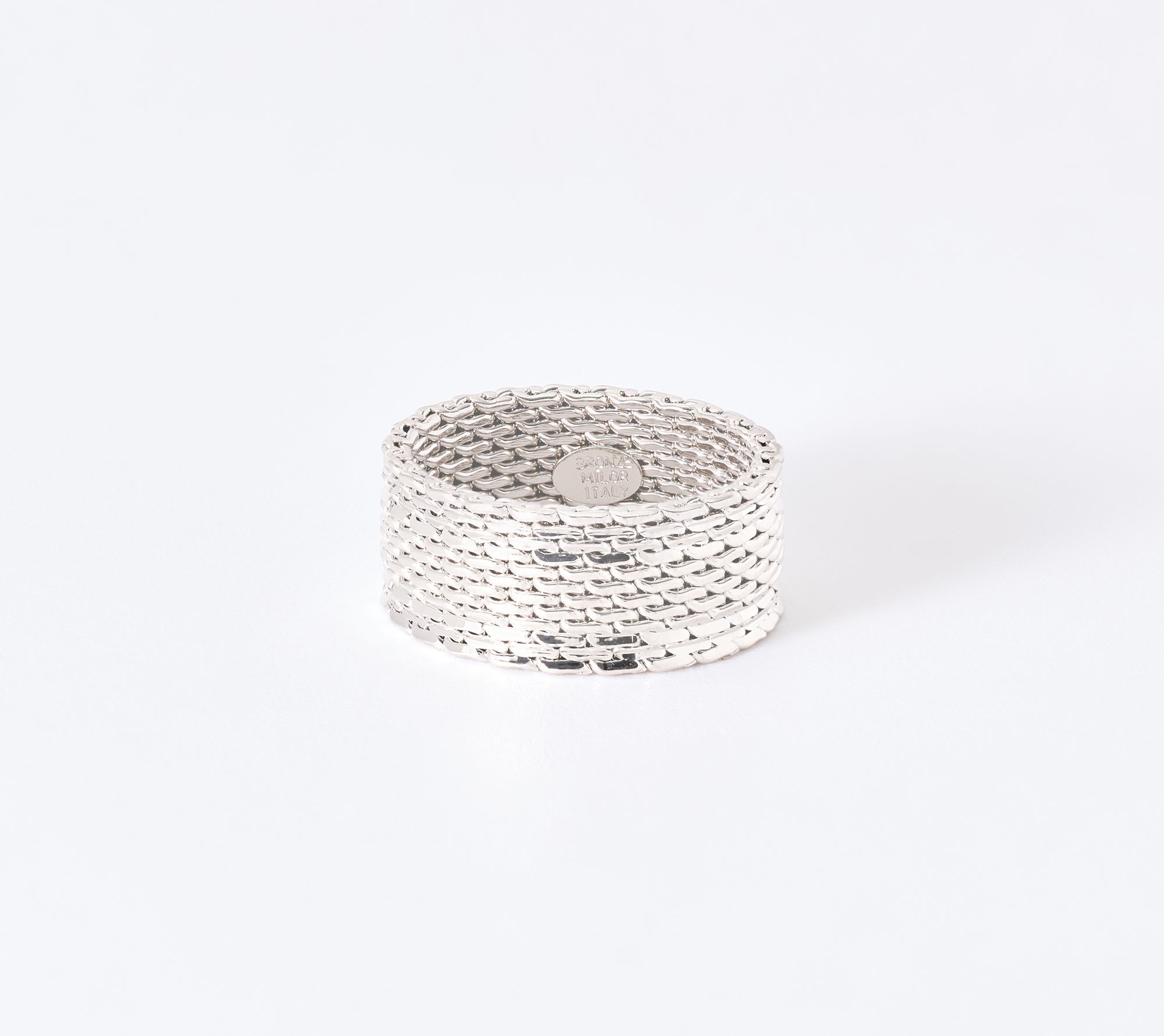 David Markstein Bronze Couture Diamond Cut Mesh Ring