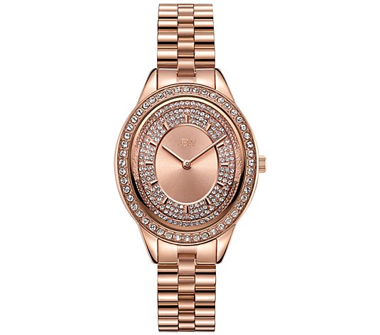 JBW Women's Bellini 1/10 cttw Diamond Rose Gold-Plated Watch