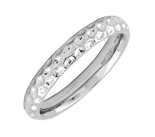 Simply Stacks Sterling Silver Dimpled-Style 3.25mm Ring