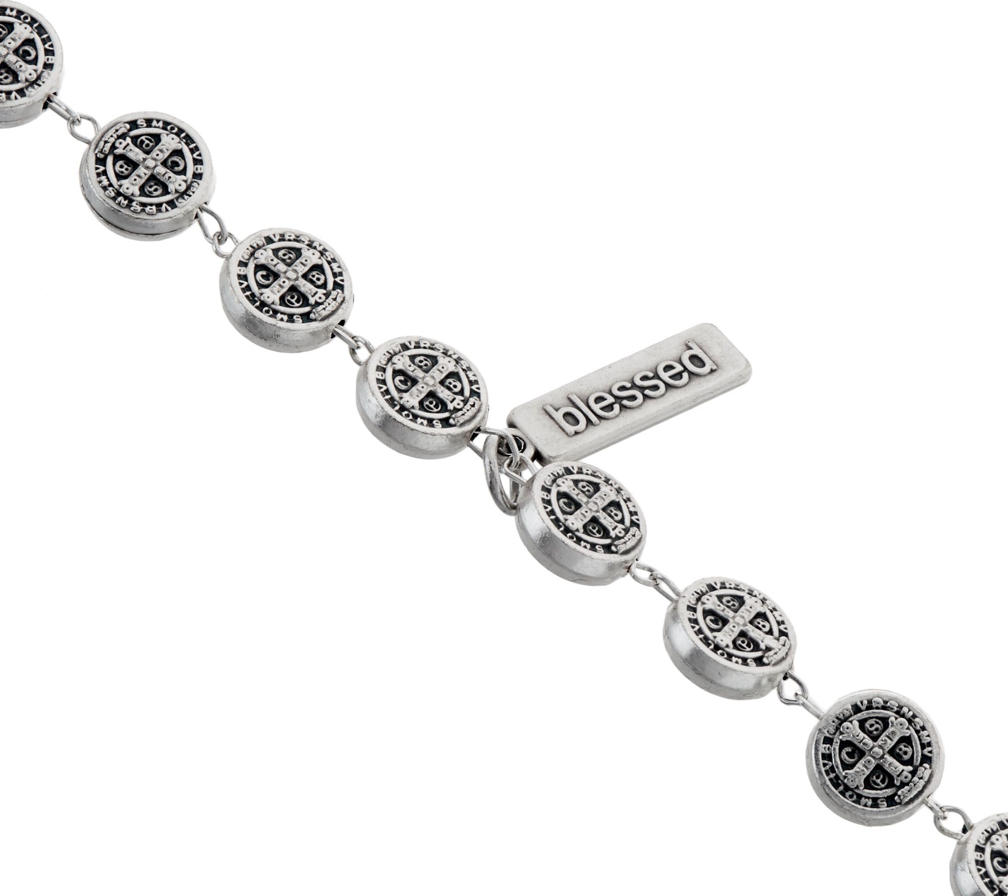 My Saint My Hero Brilliance Layer Of Light Necklace Silver
