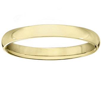 Men's 18K Yellow Gold 3mm High Polish Comfort Fit Wedding Ban