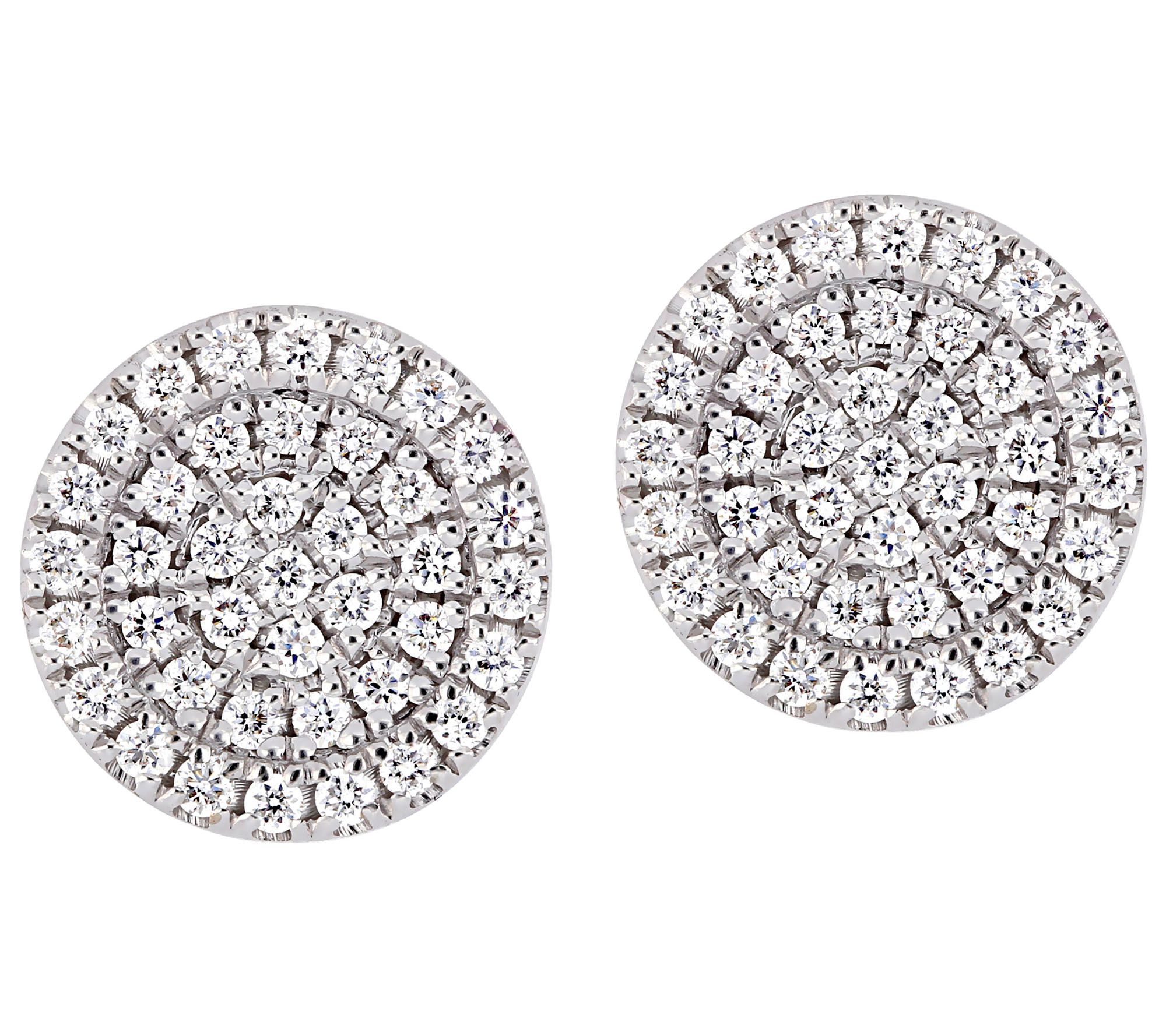 Affinity 14K 3/10 cttw Diamond Round Stud Earrings
