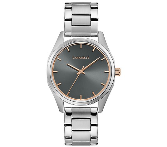 Caravelle by Bulova Women's Stainless Gray Dial Watch