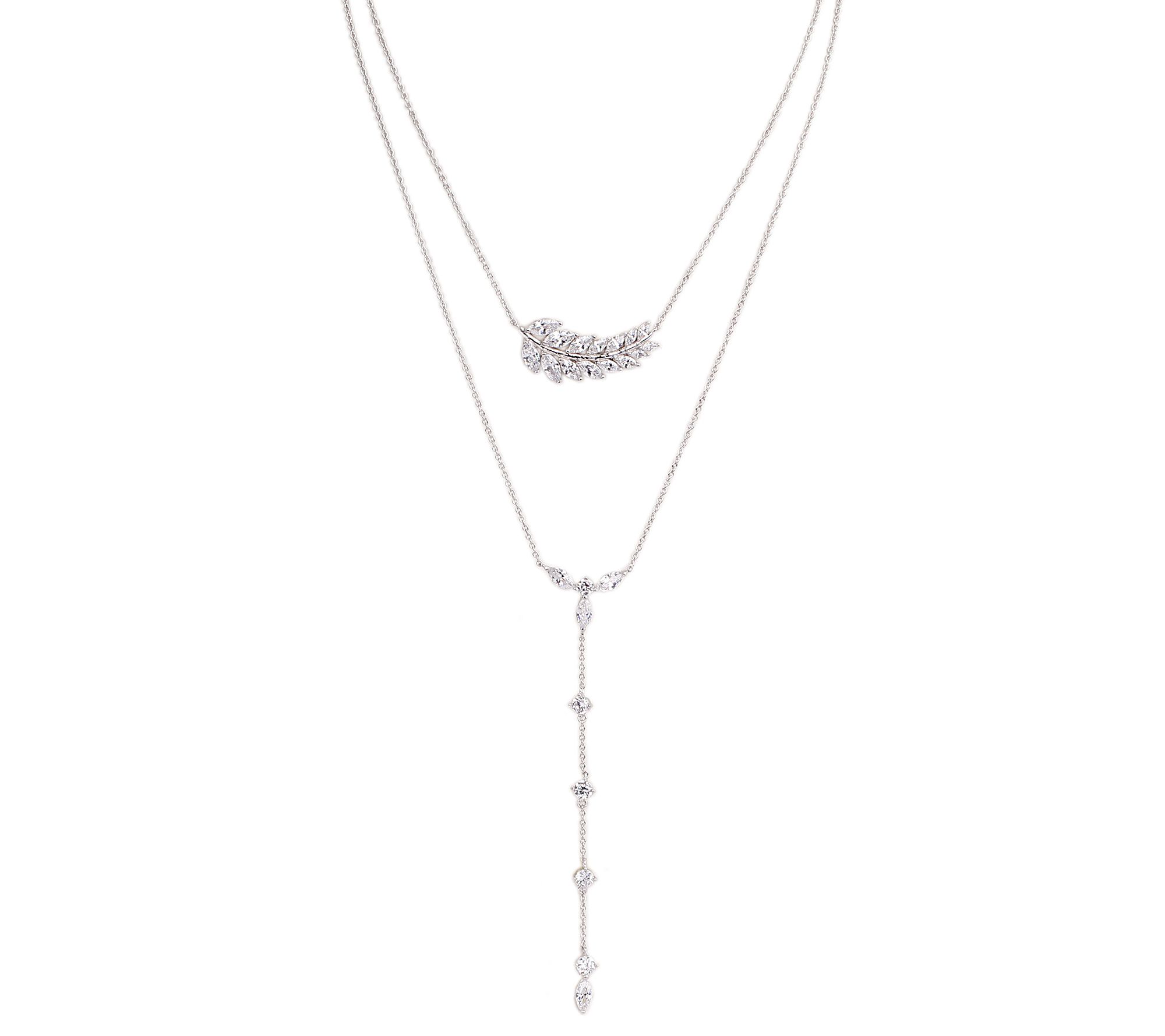 Nina Jewelry 2-Row Lariat Necklace