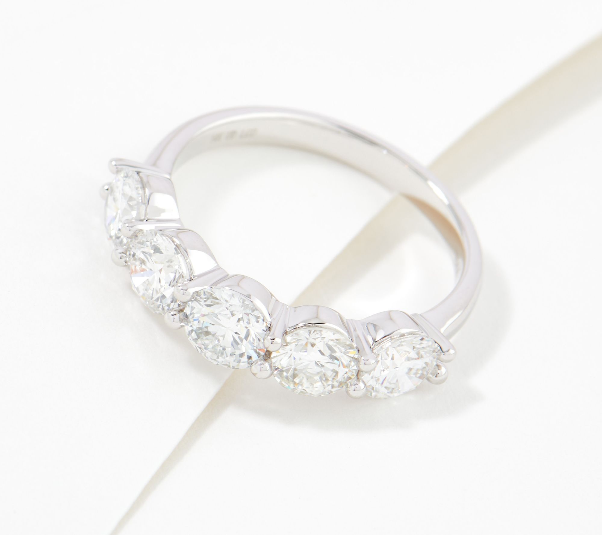 Fire Light Lab Grown Diamond 2 cttw 5Stone Ring, 14K Gold