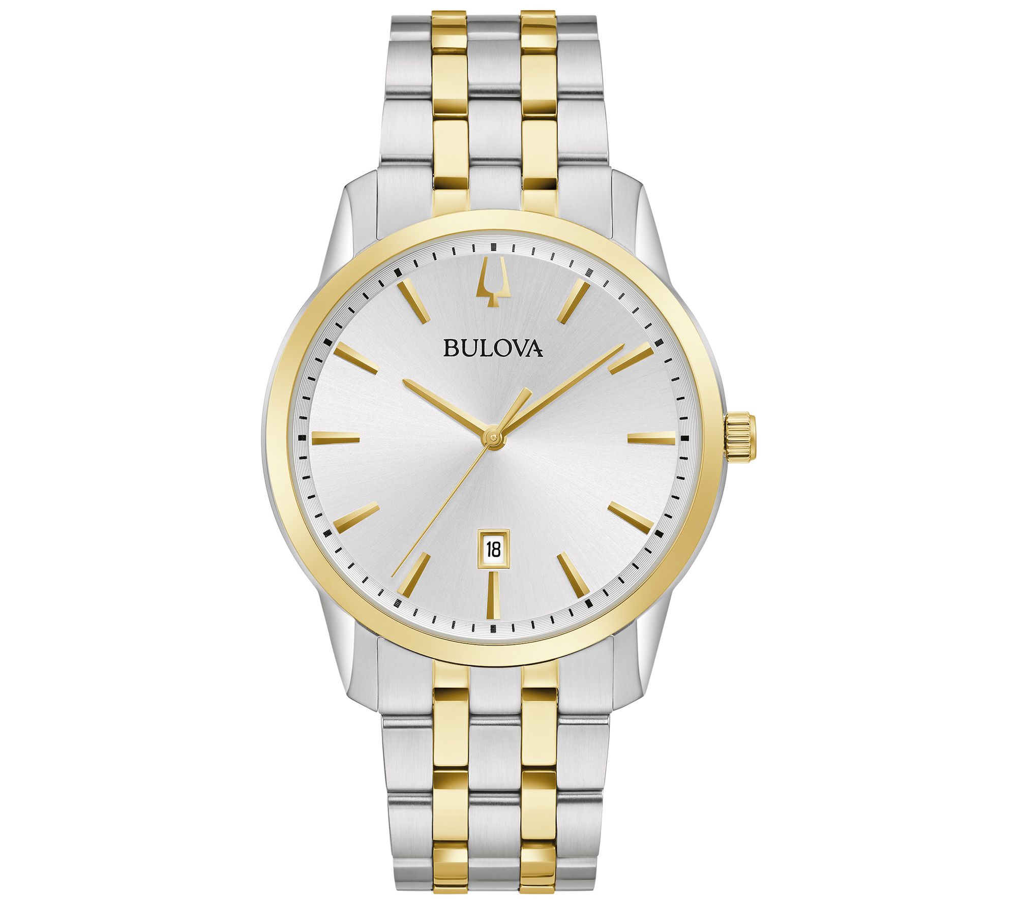 Bulova Men's Two-Tone Stainless Sutton Watch - QVC.com