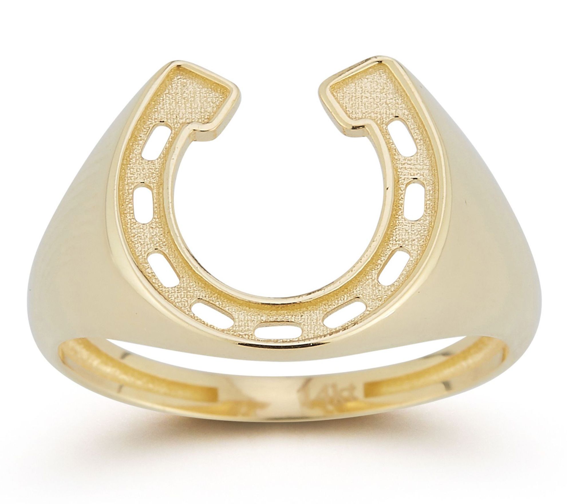 Horseshoe signet deals ring