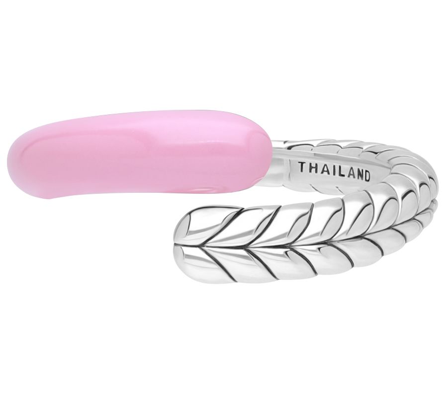 Tiffany Kay Studio Sterling Herringbone EnamelWrap Ring