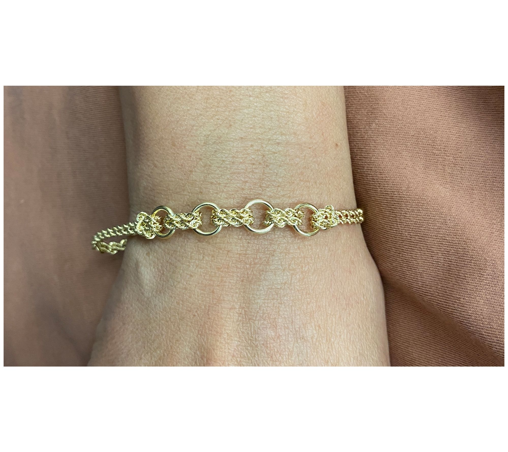 Alkeme 10K Gold Double Rope Chain Bracelet