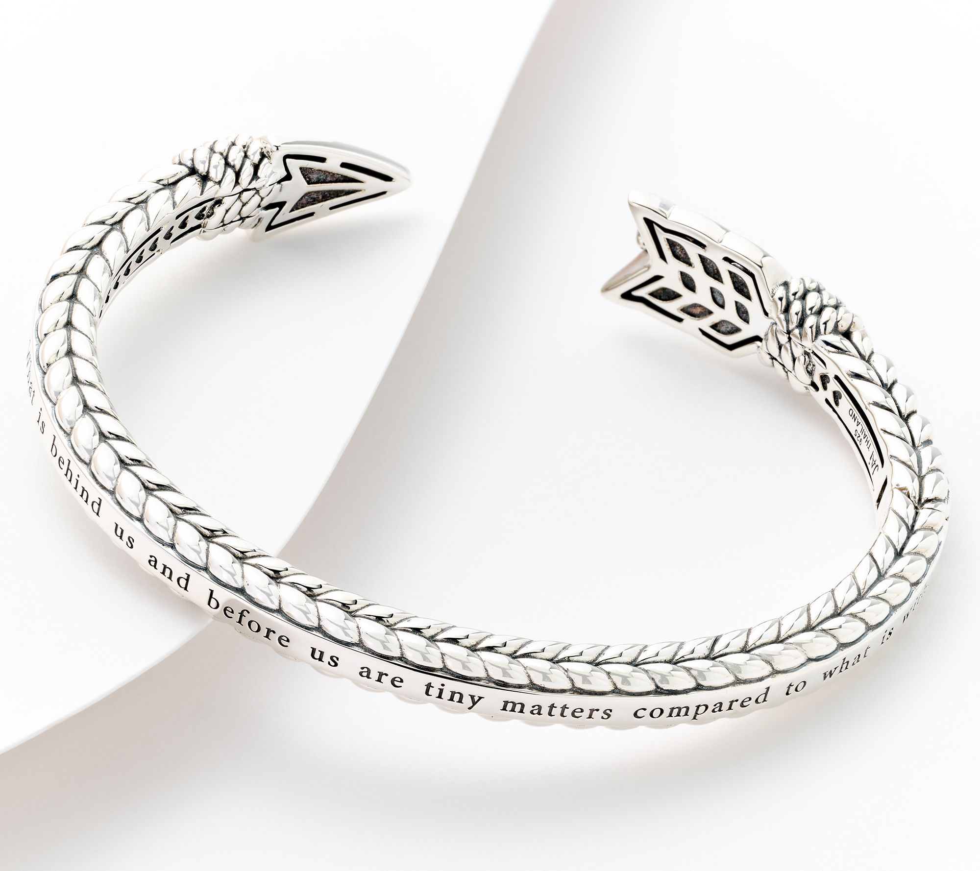 "As Is" JAI Sterling Silver Inner Strength Arrow Cuff 28.2g