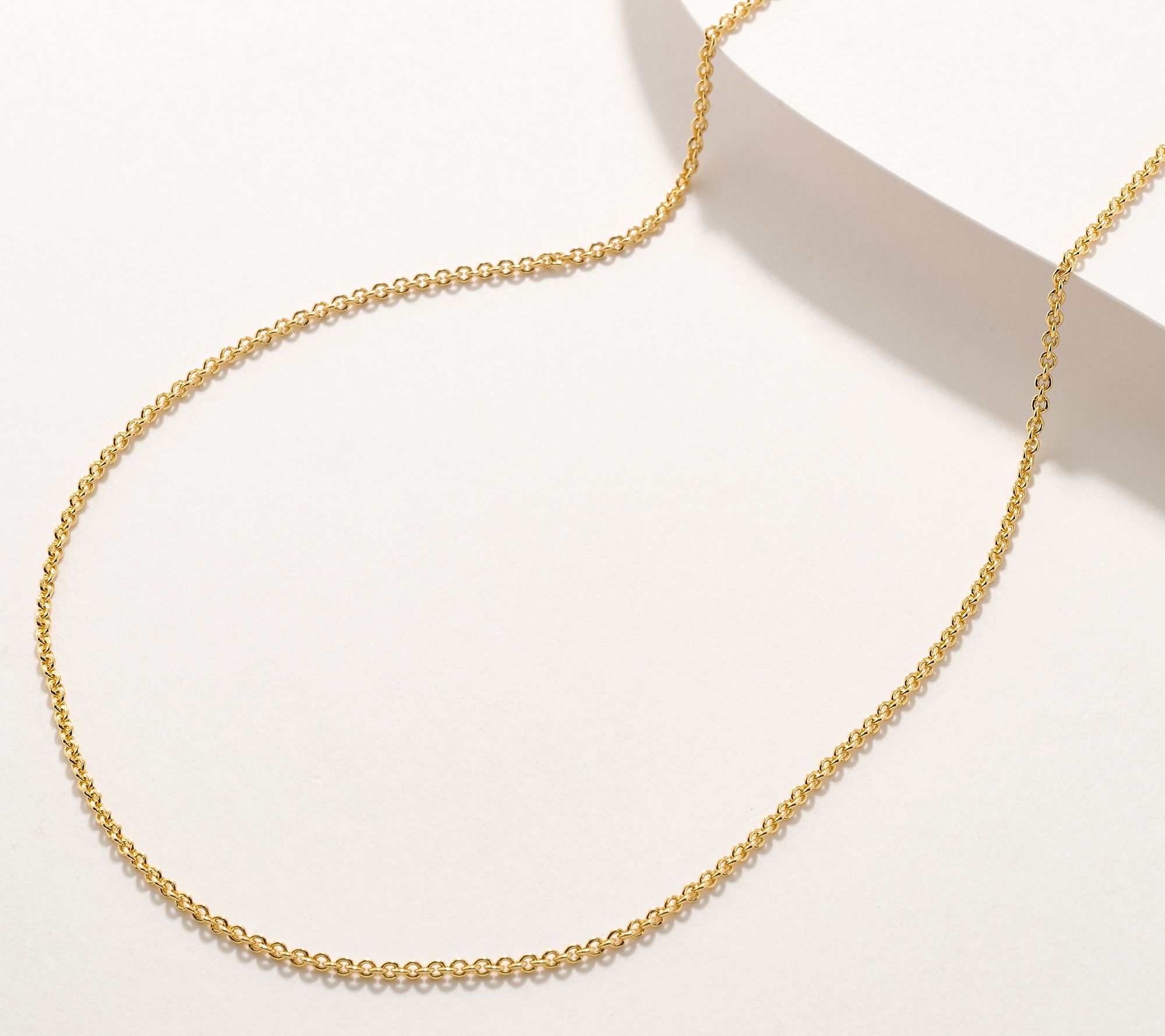 UltraFine 950 Silver Adjustable Rolo Chain 24" Necklace