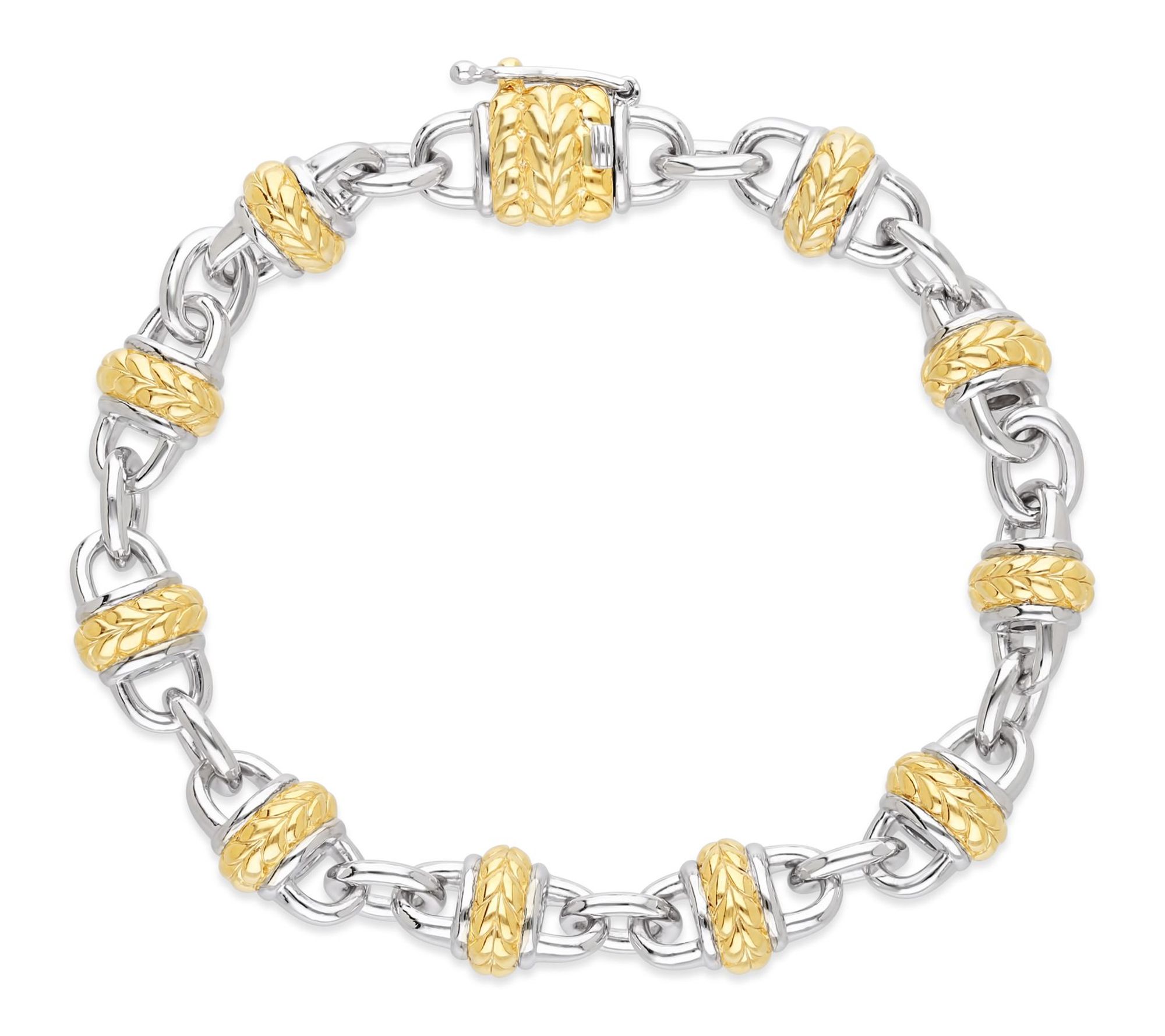 Tiffany Kay Studio Sterling & 14K Gold Clad Station Bracelet