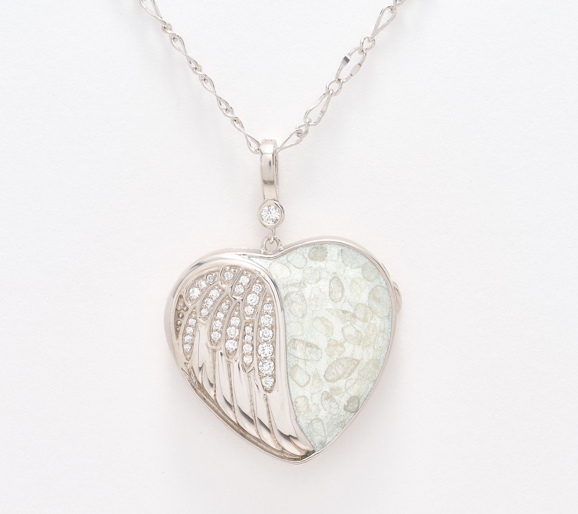 Kirks Folly Stardust Diamond I Remember You By Heart Locket