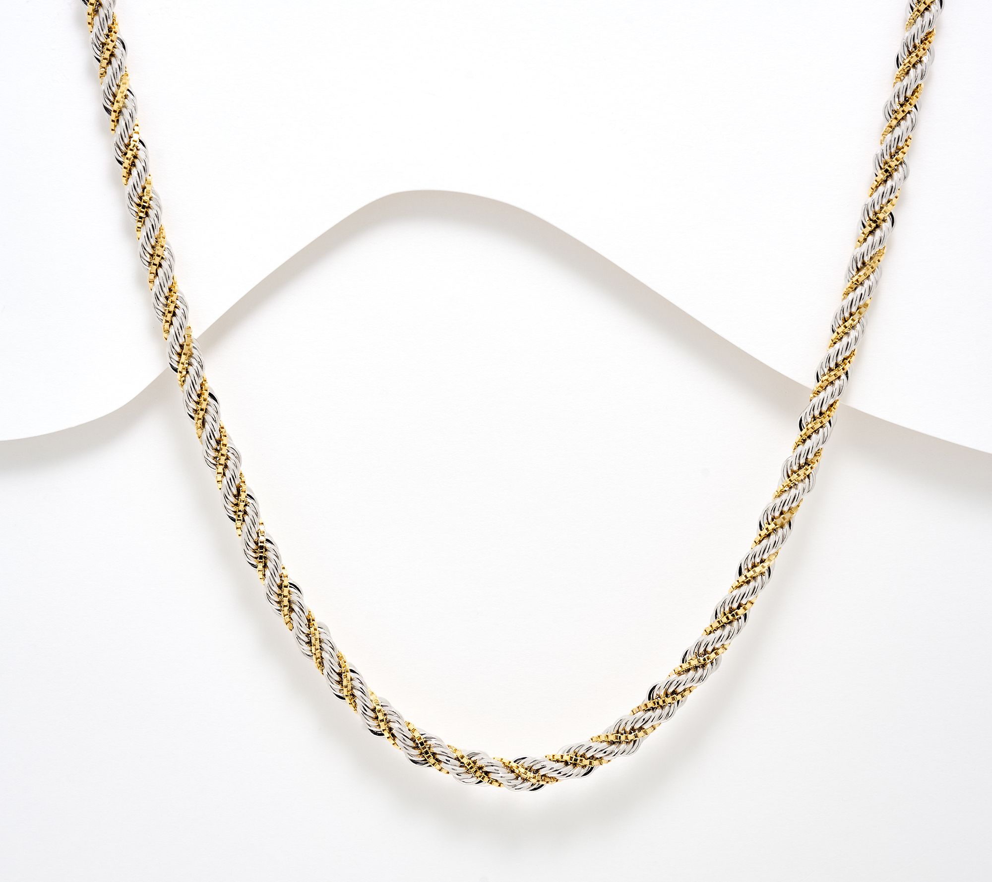 David Markstein Premier Duetto Hand Crafted Rope & Box Necklace, 20"