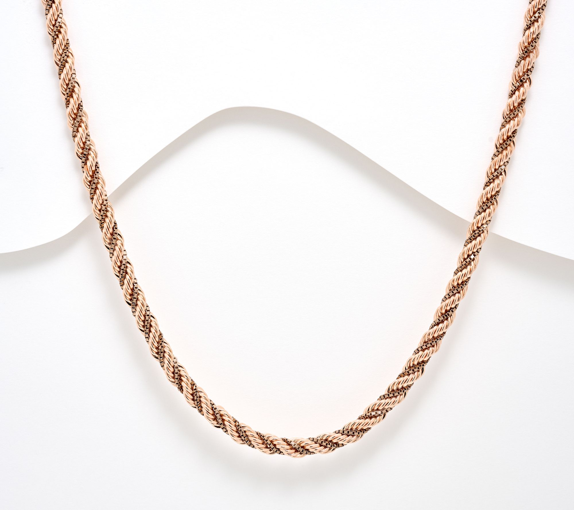 David Markstein Premier Duetto Hand Crafted Rope & Box Necklace, 20"