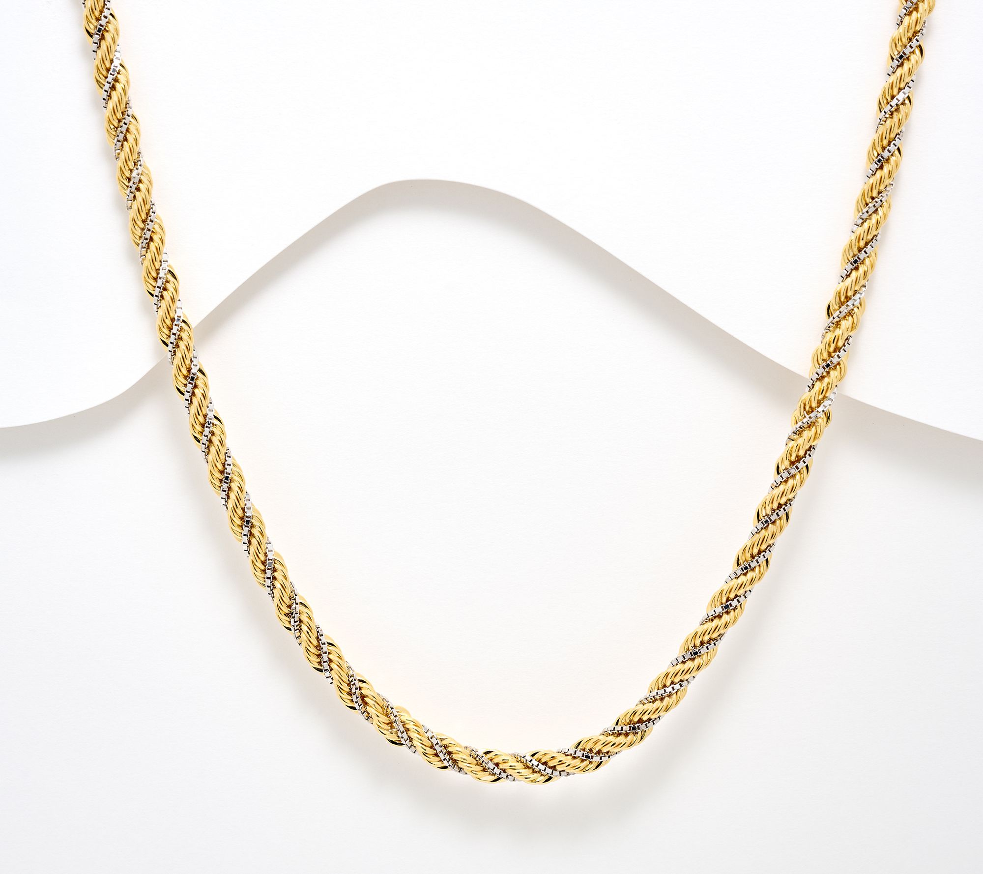 David Markstein Premier Duetto Hand Crafted Rope & Box Necklace, 20"