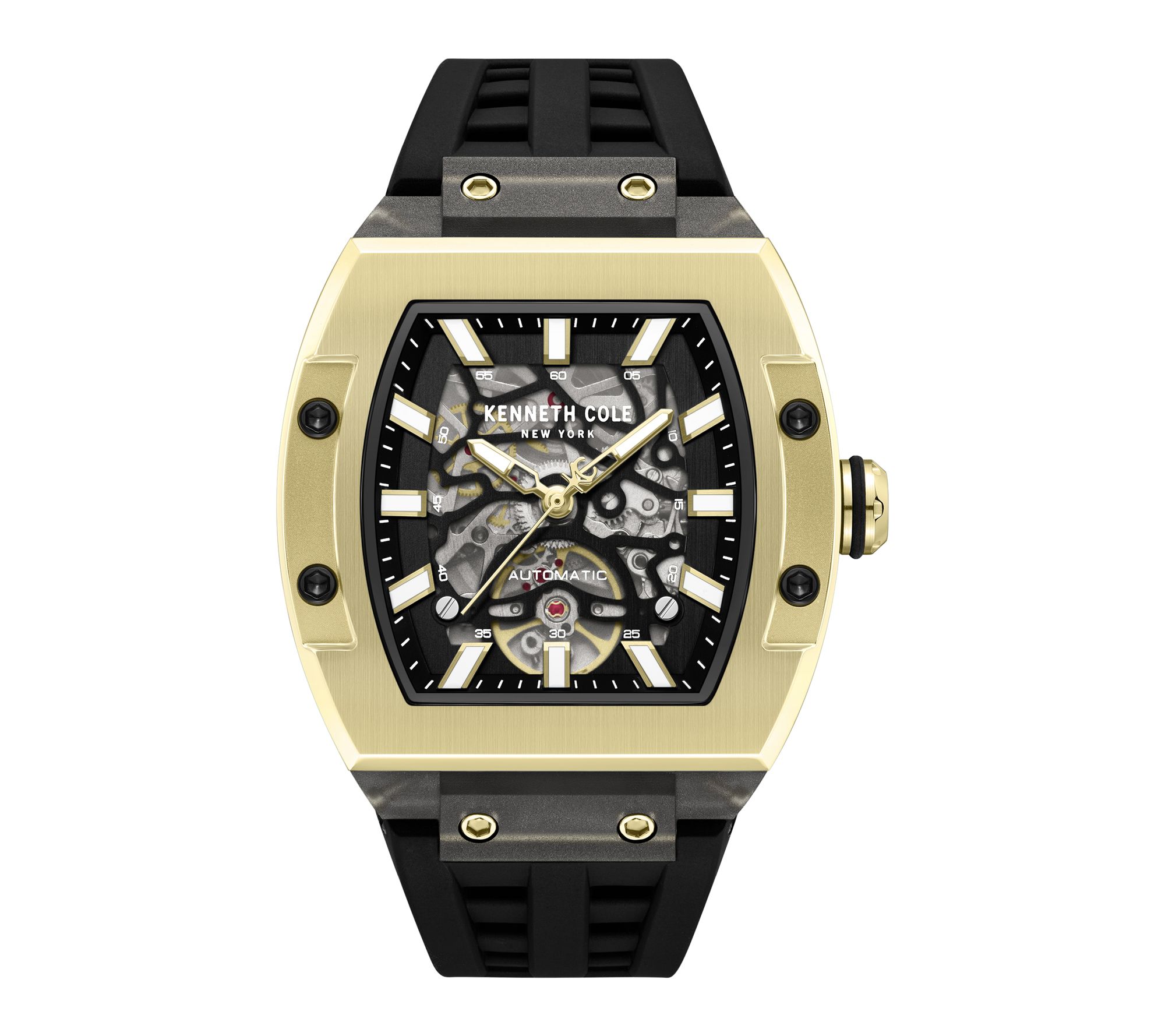 Kenneth Cole New York Men's Automatic Black Strap Watch