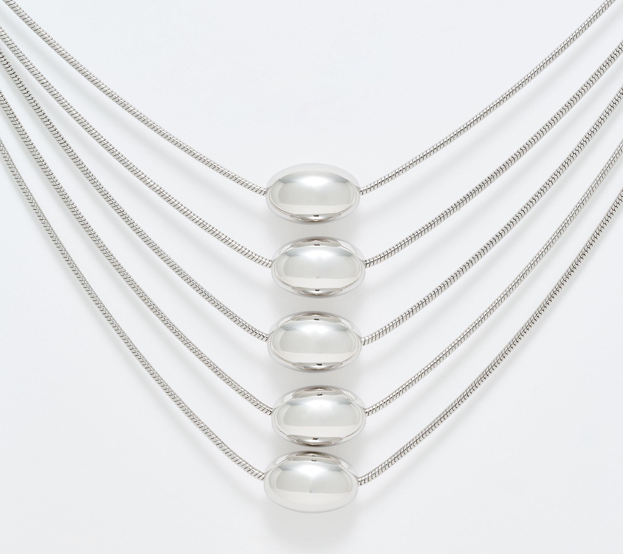 "As Is" Denim & Co. Layered Chain Necklace