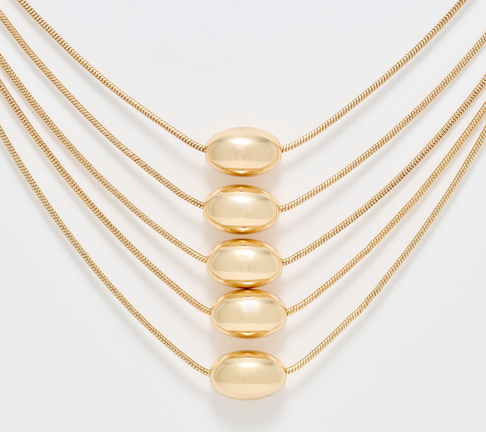 "As Is" Denim & Co. Layered Chain Necklace