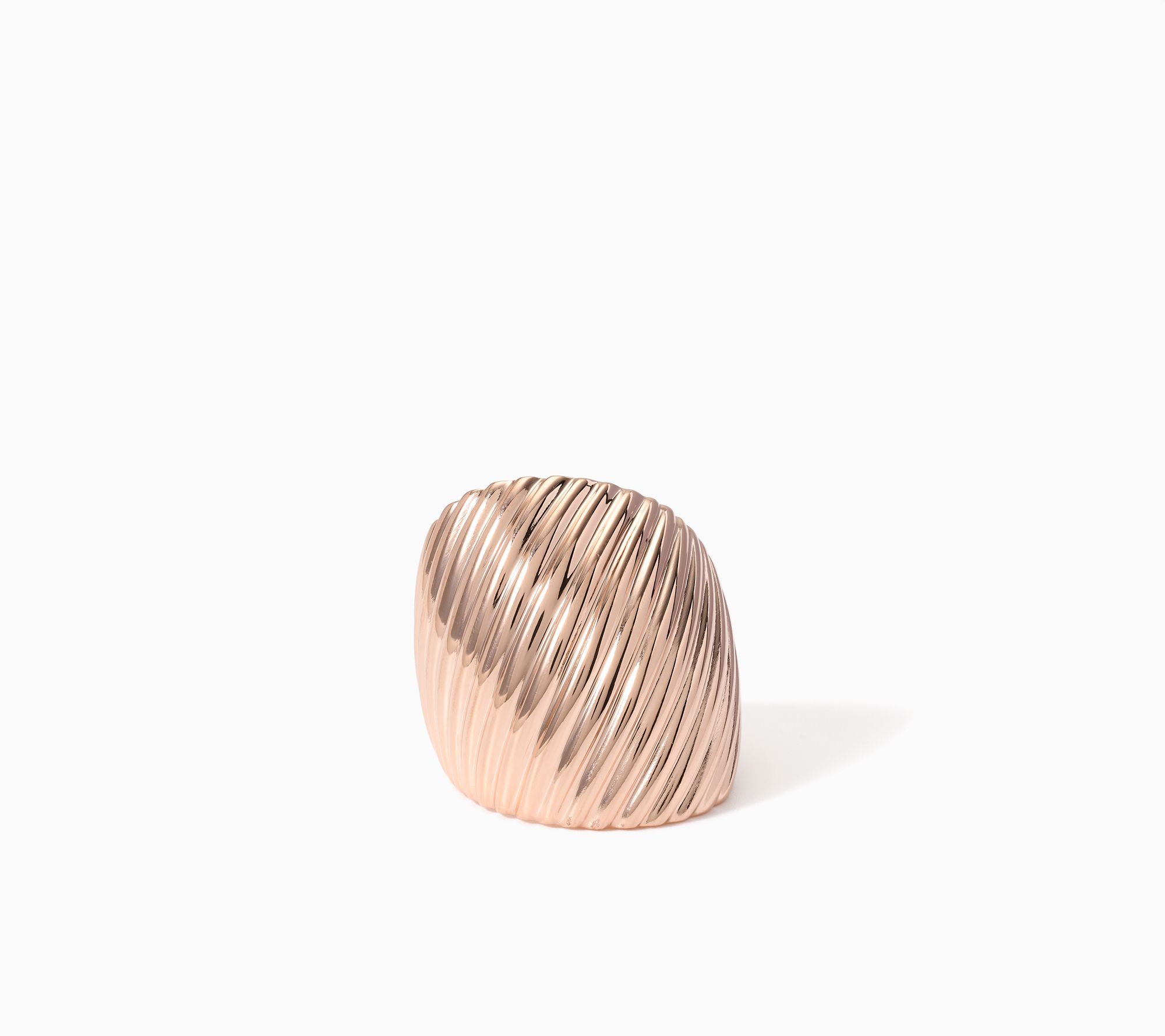 David Markstein Bronze Upscale Bold Ribbed Band Ring