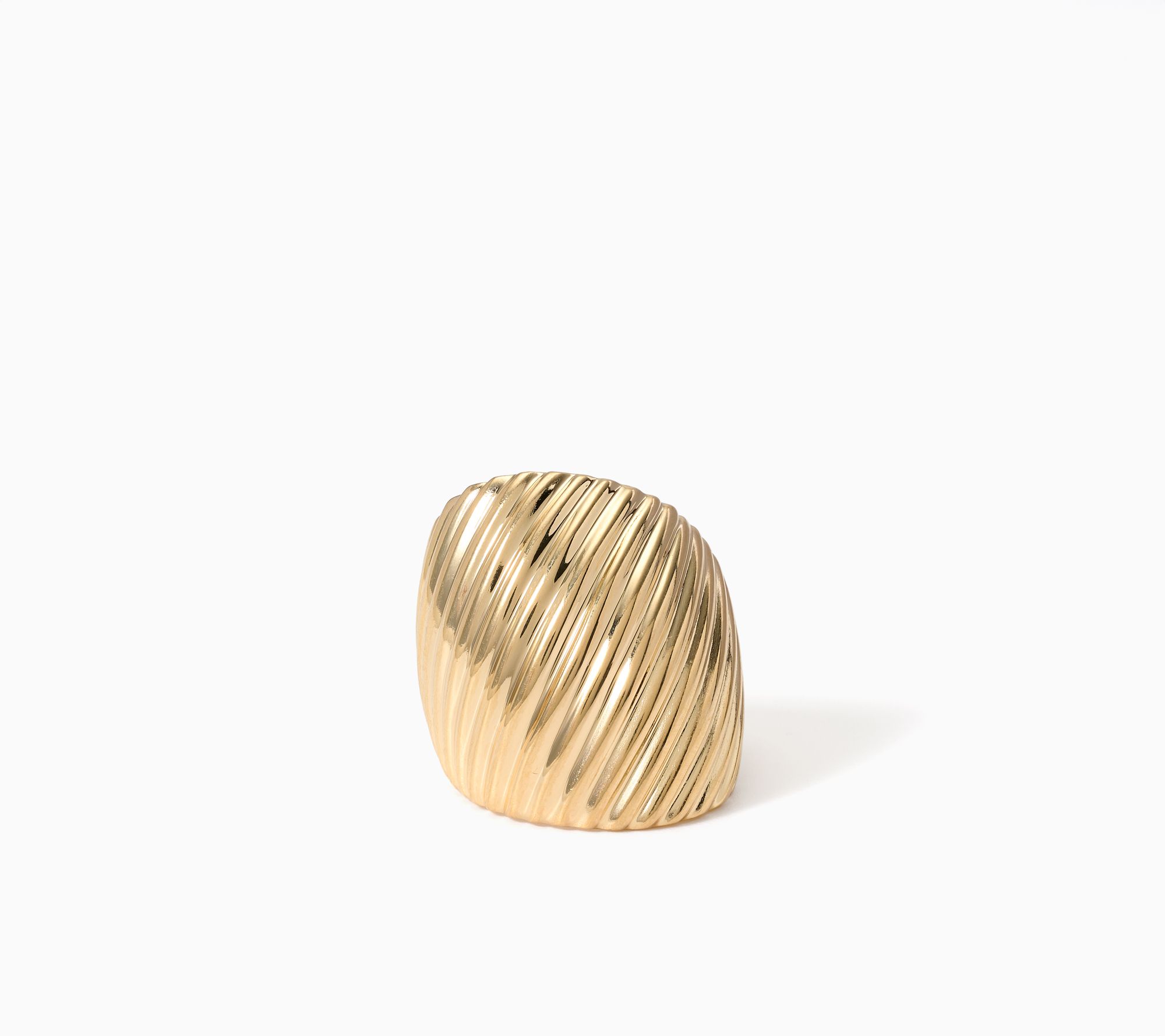 David Markstein Bronze Upscale Bold Ribbed Band Ring