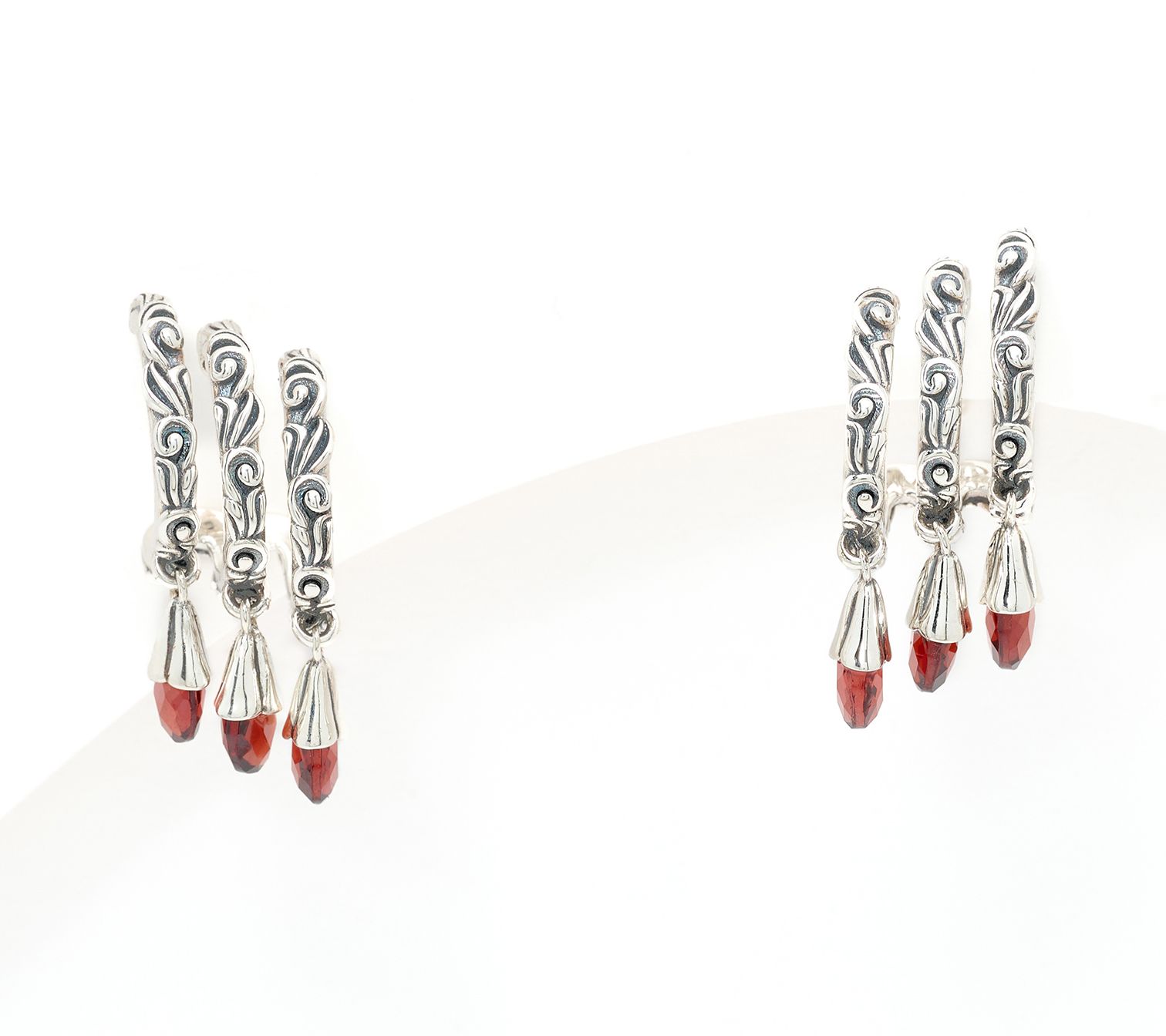 Third Person Sterling Silver Wild Child Briolette Hoop Earrings