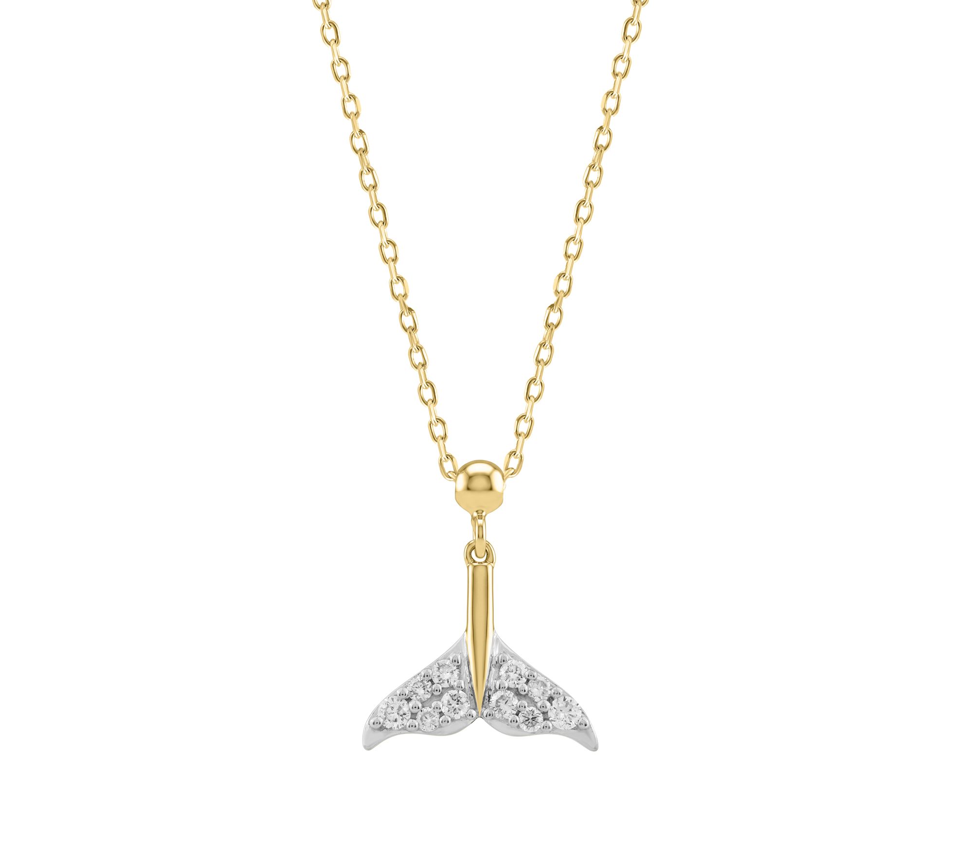 Fire Light Labgrown Diamond Fishtail Pendant