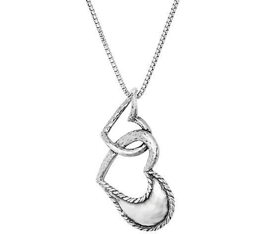 Or Paz Sterling Silver Heart Pendant with Chain