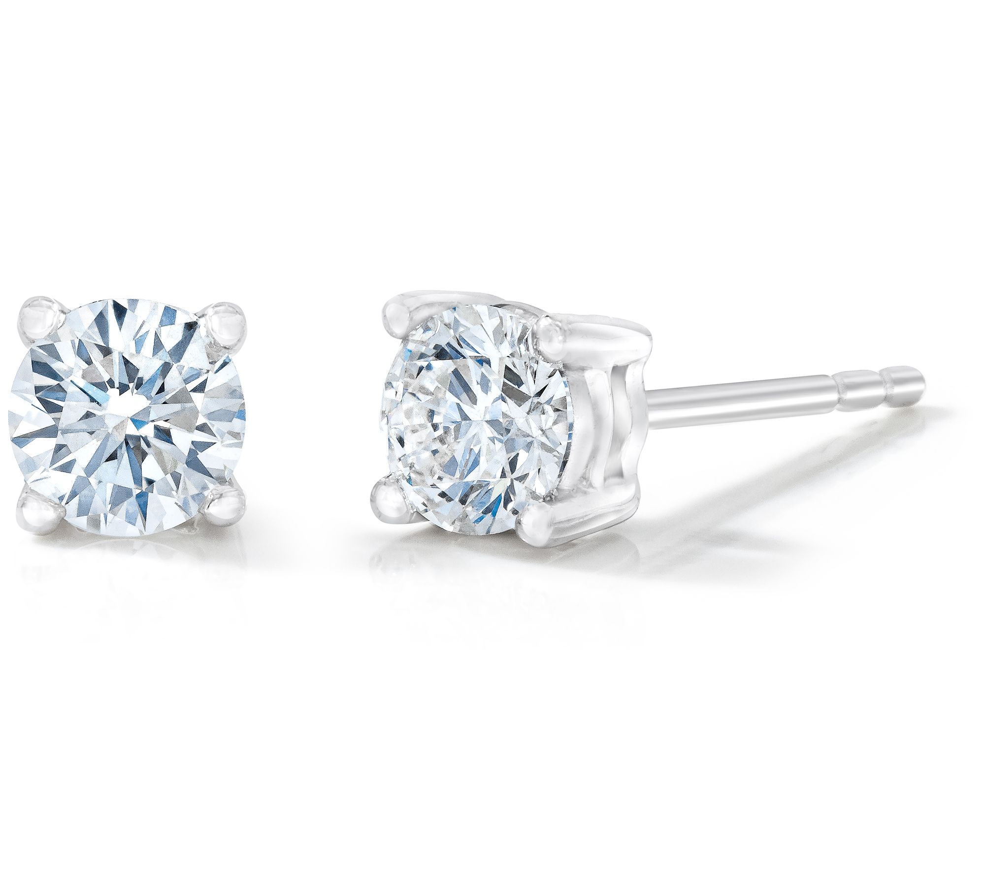 Qvc diamond stud on sale earrings