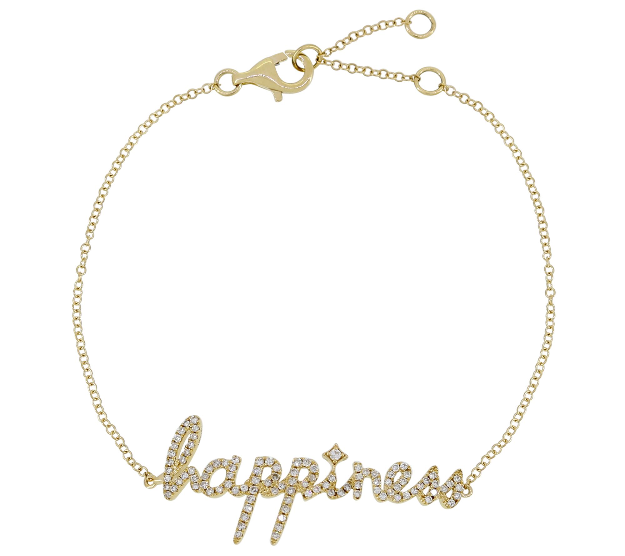 Affinity 0.30 cttw Diamond Happiness Brace let, 14K Gold