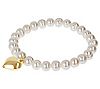 Honora Cultured Pearl Heart Charm Stretch Br ceet, 1 of 5